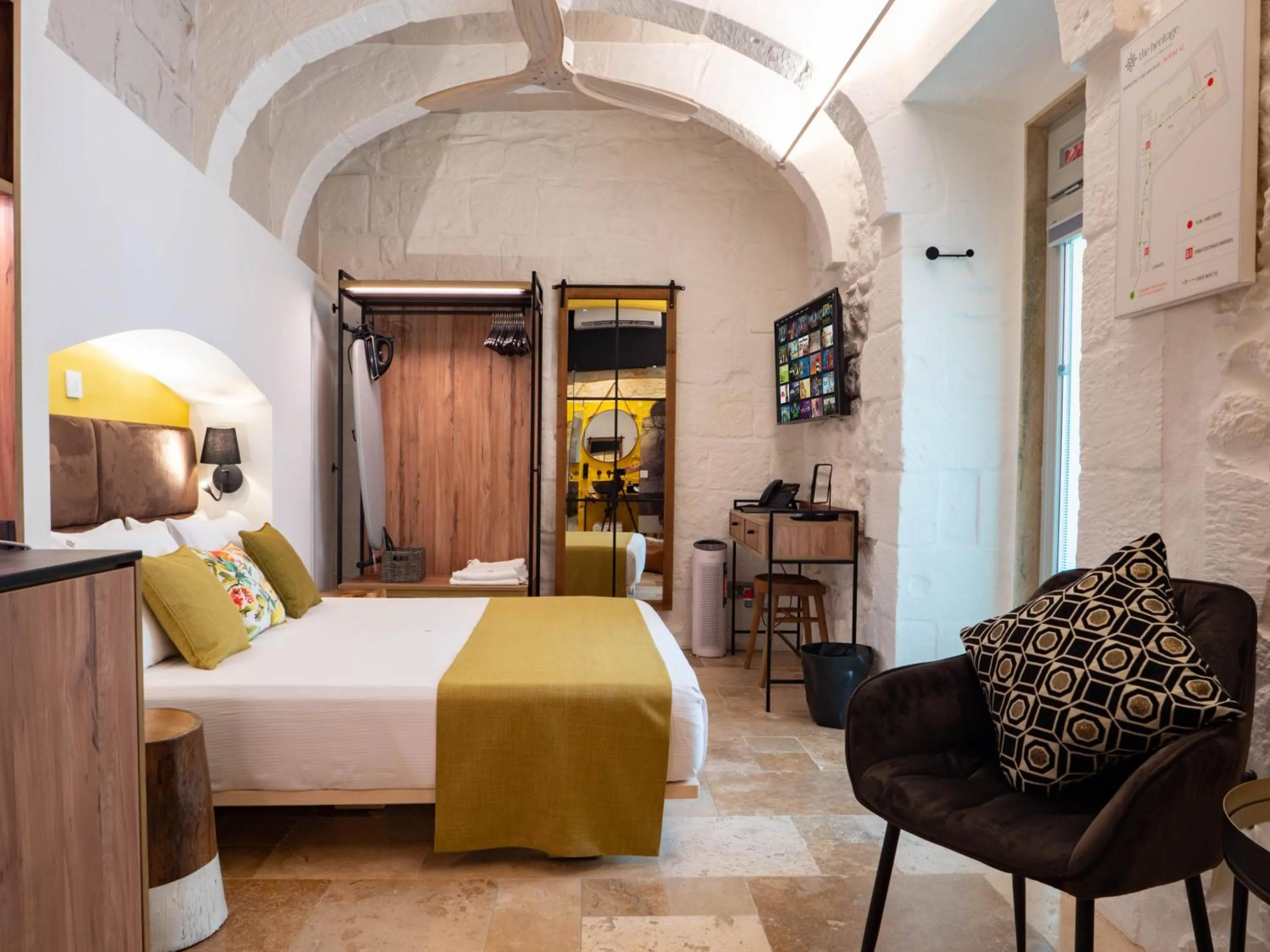 TV and multimedia, Bed in The Mdina Heritage Boutique Hotel - By Luxury Villas International