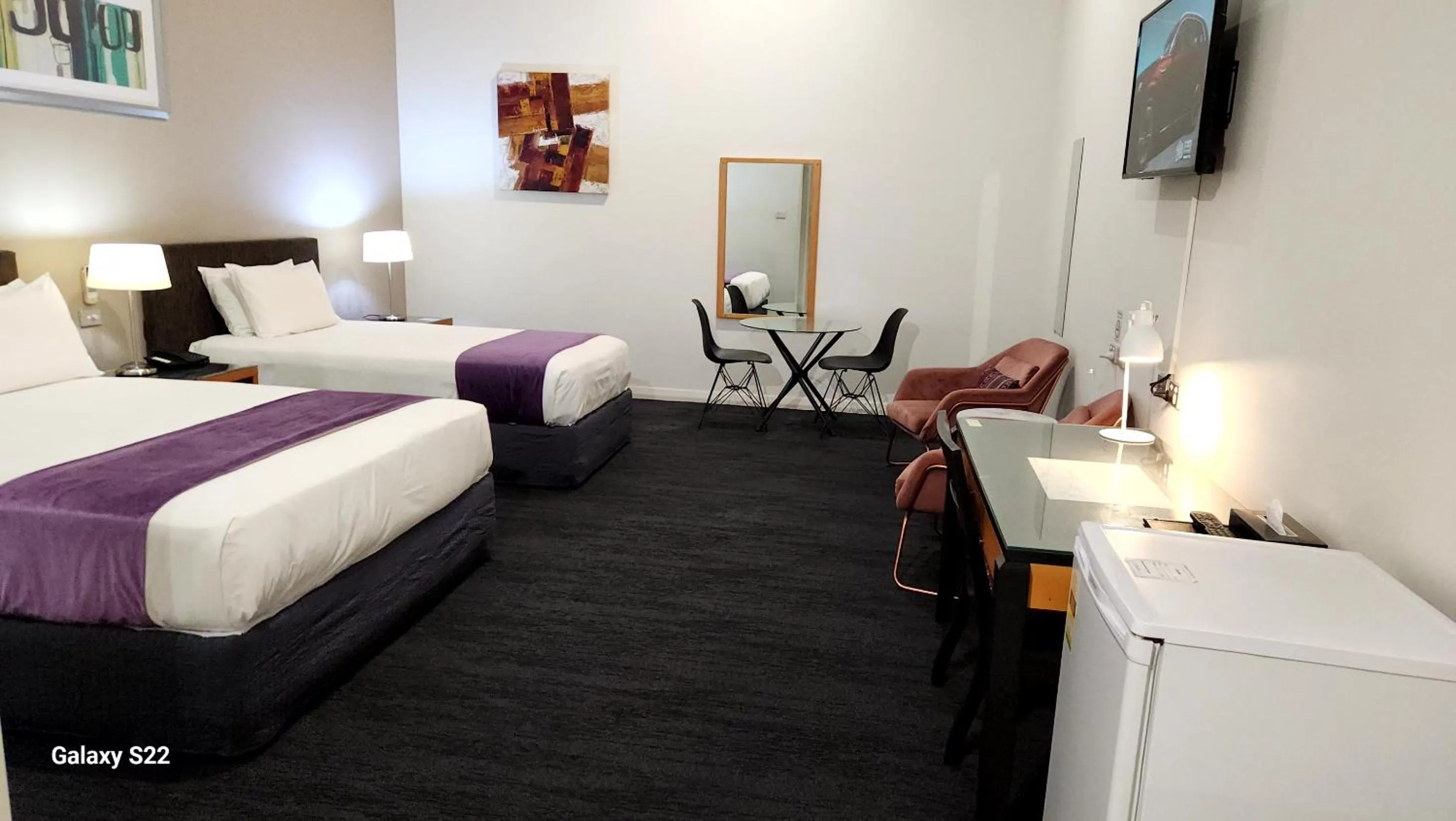 Bed in The Grand Motel