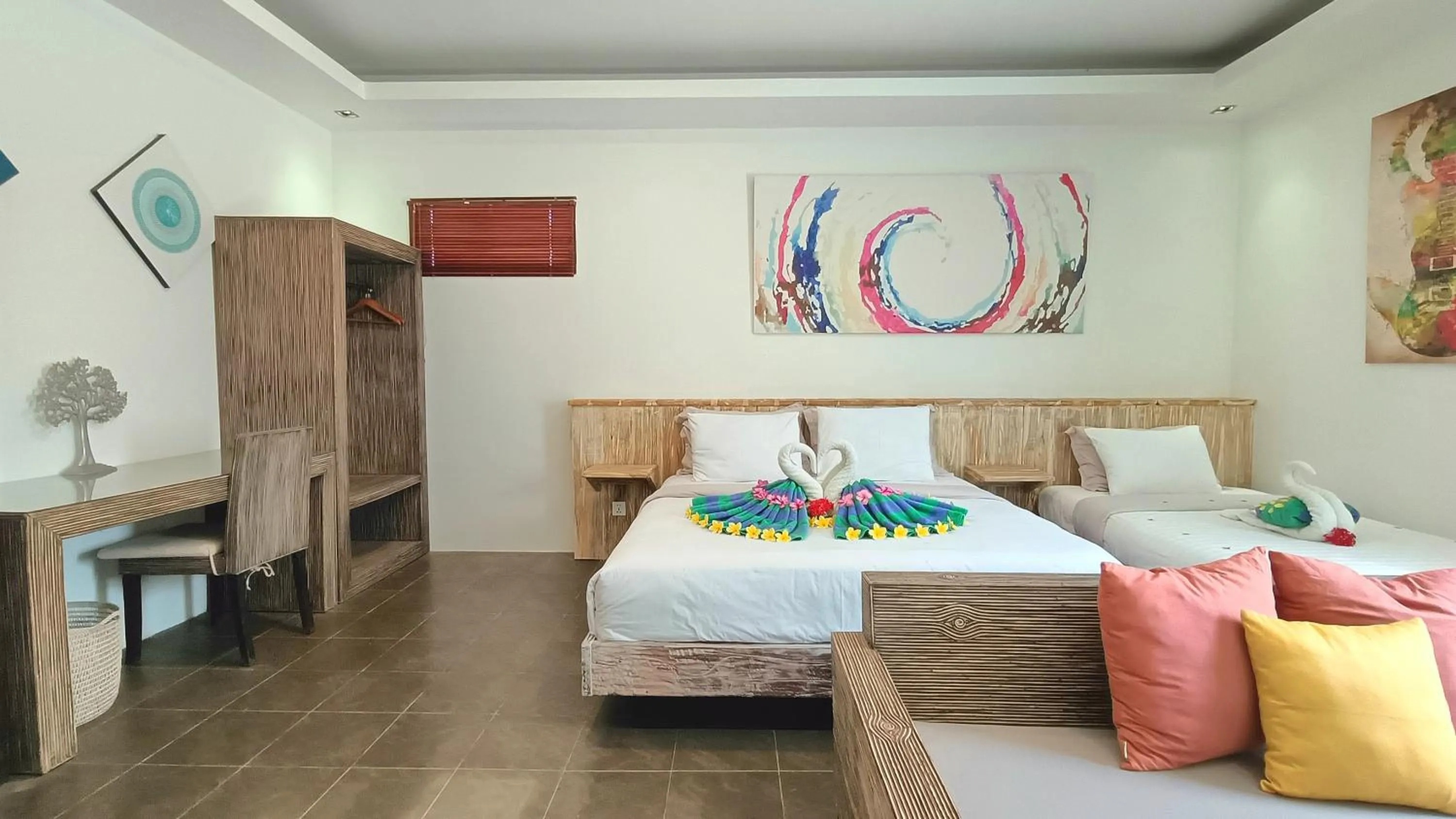 Bed in Kies Villas Lombok