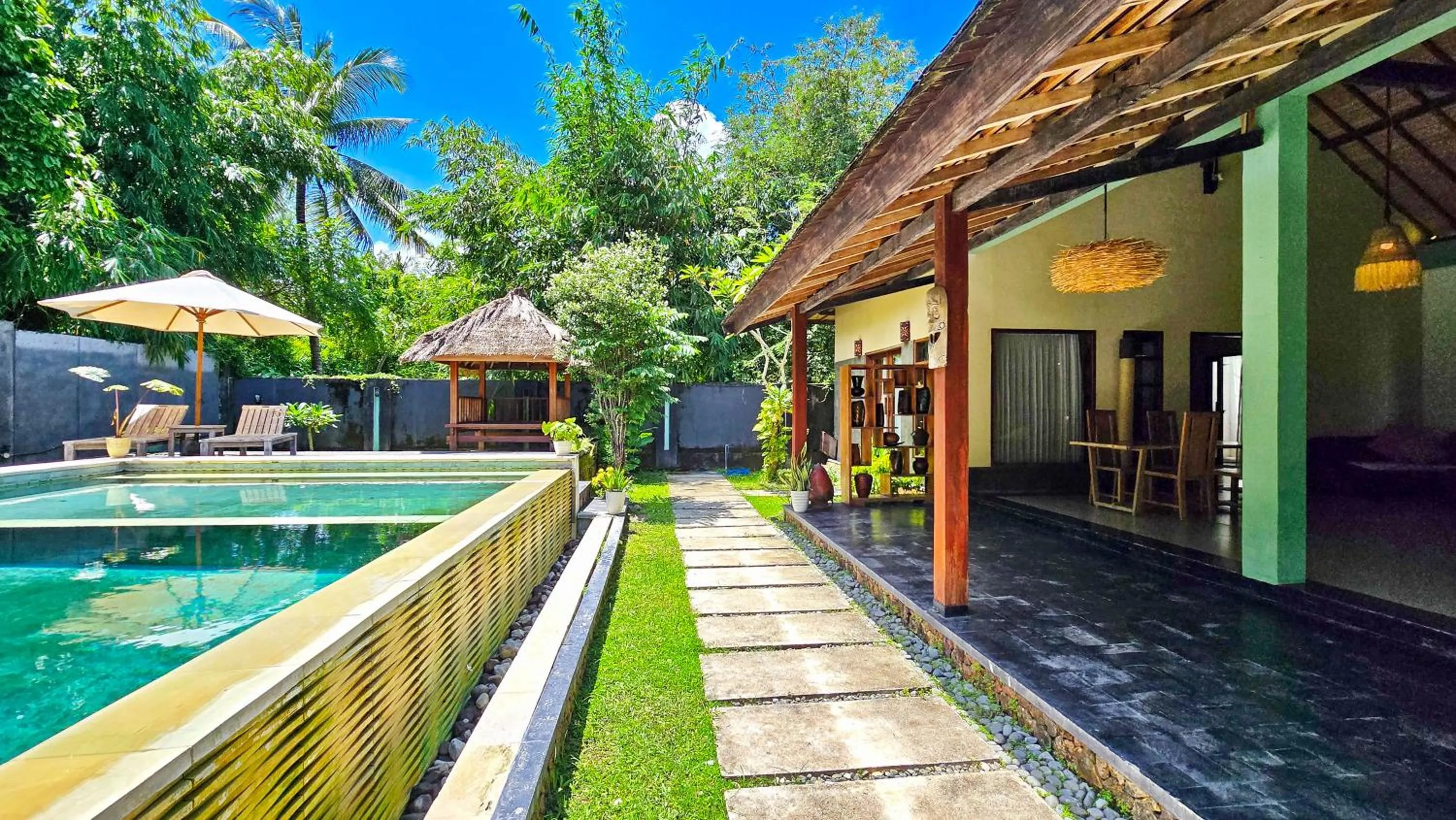 Pool view in Kies Villas Lombok