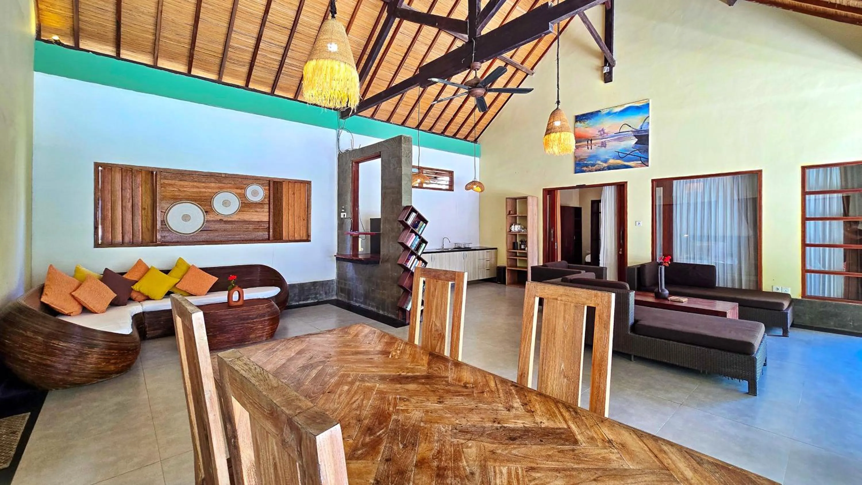 Living room in Kies Villas Lombok