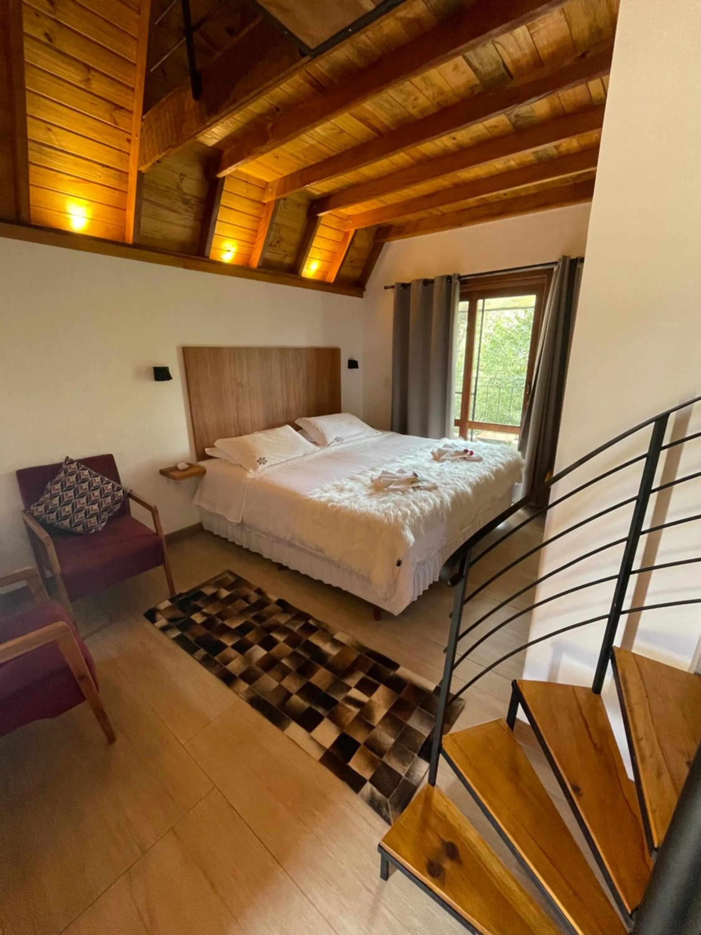 Bed in VILLA ITÁLIA CHALÉ