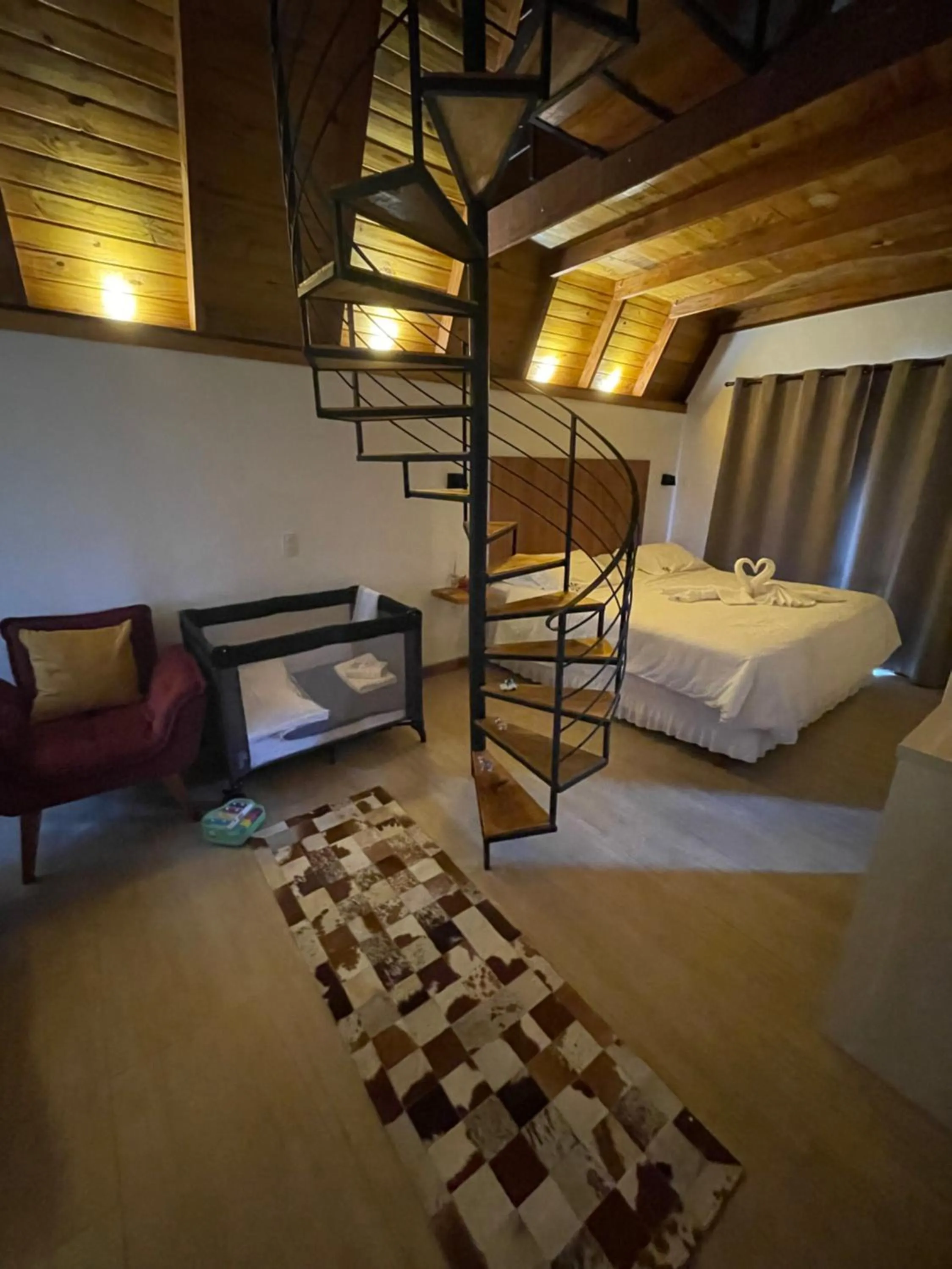 Bed in VILLA ITÁLIA CHALÉ