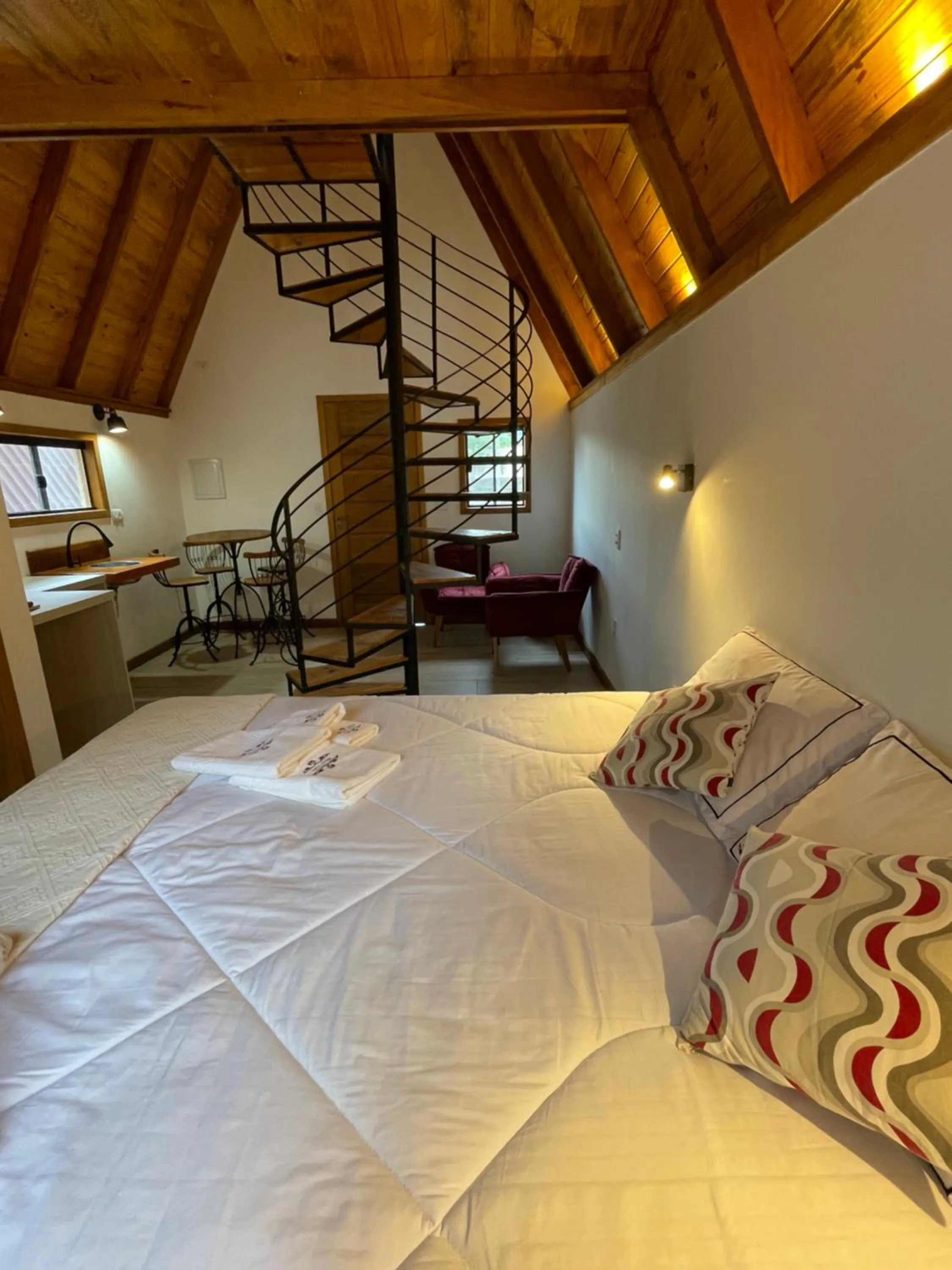 Bed in VILLA ITÁLIA CHALÉ