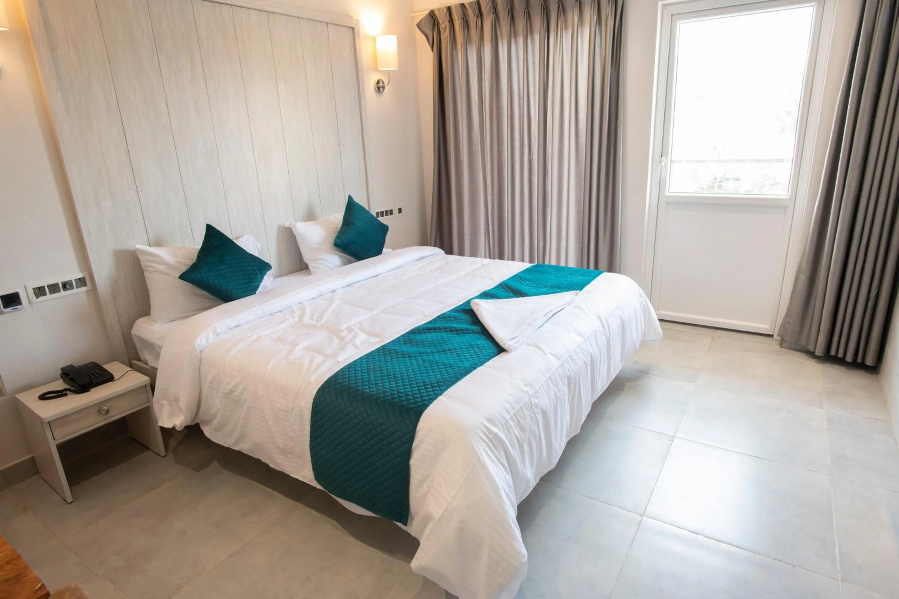 View (from property/room), Bed in The Coral Kanyakumari