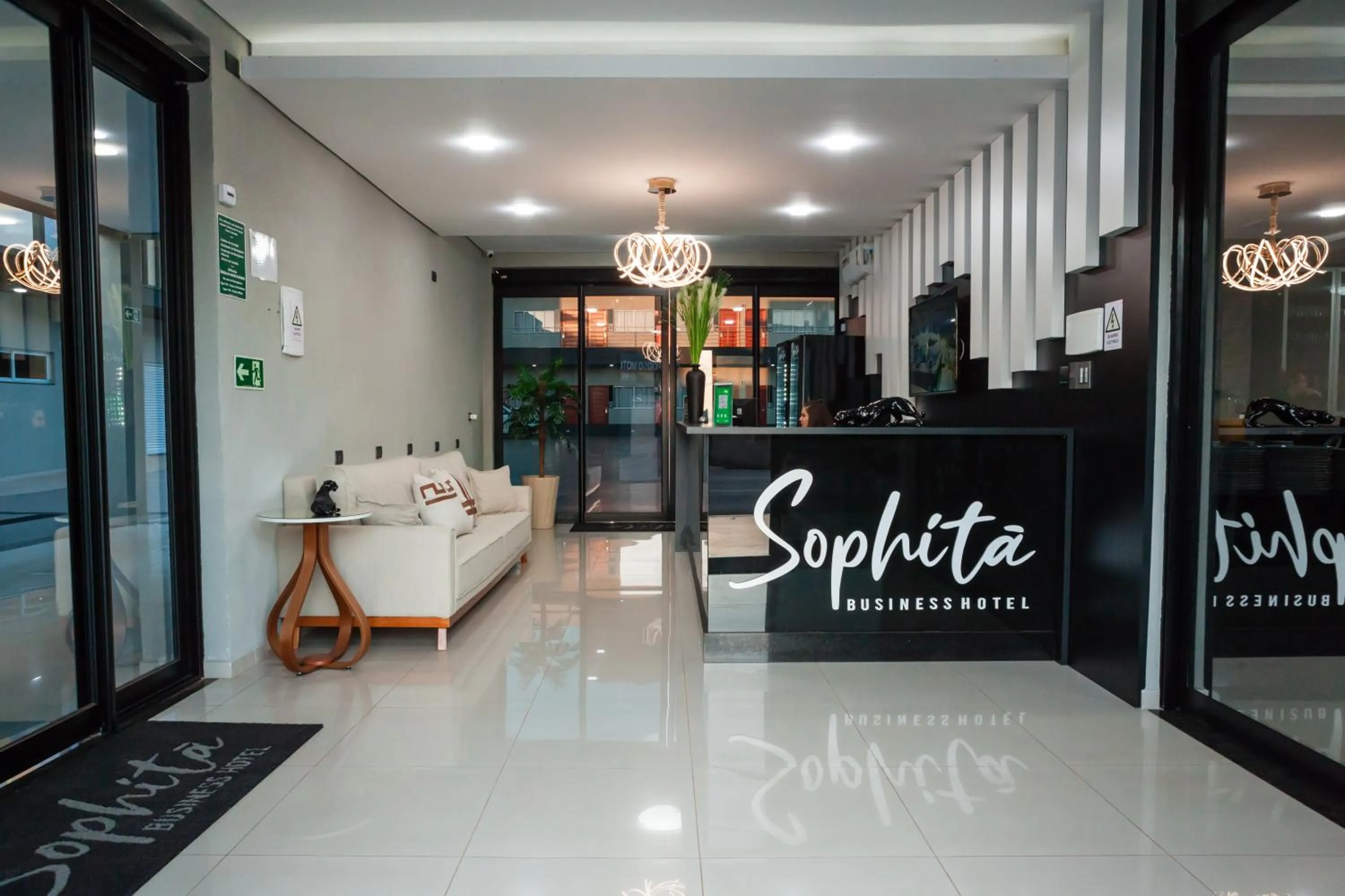 Lobby or reception in Sophita Business Hotel