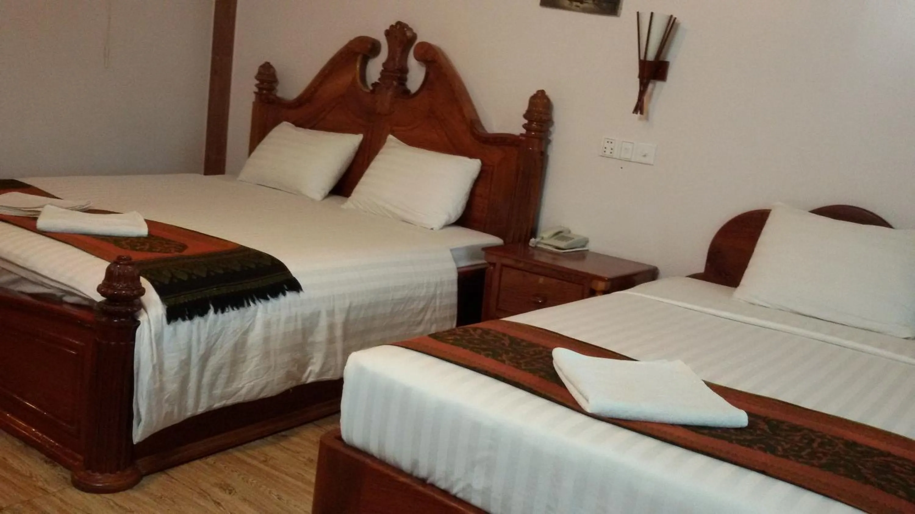 Bed in Angkor Comfort Hotel