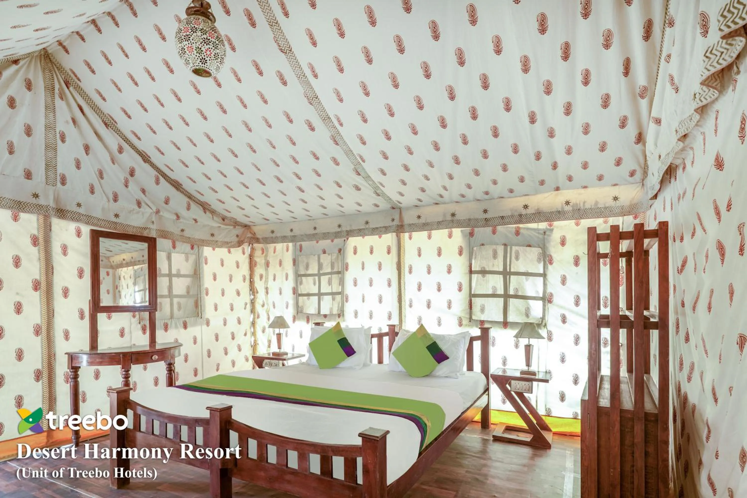 Bedroom in Treebo Desert Harmony Camp