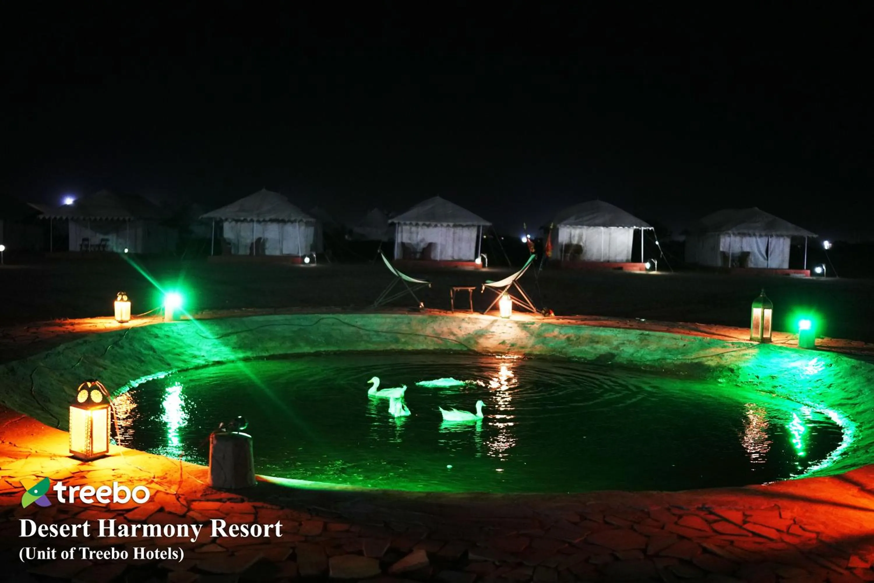 Lake view in Treebo Desert Harmony Camp