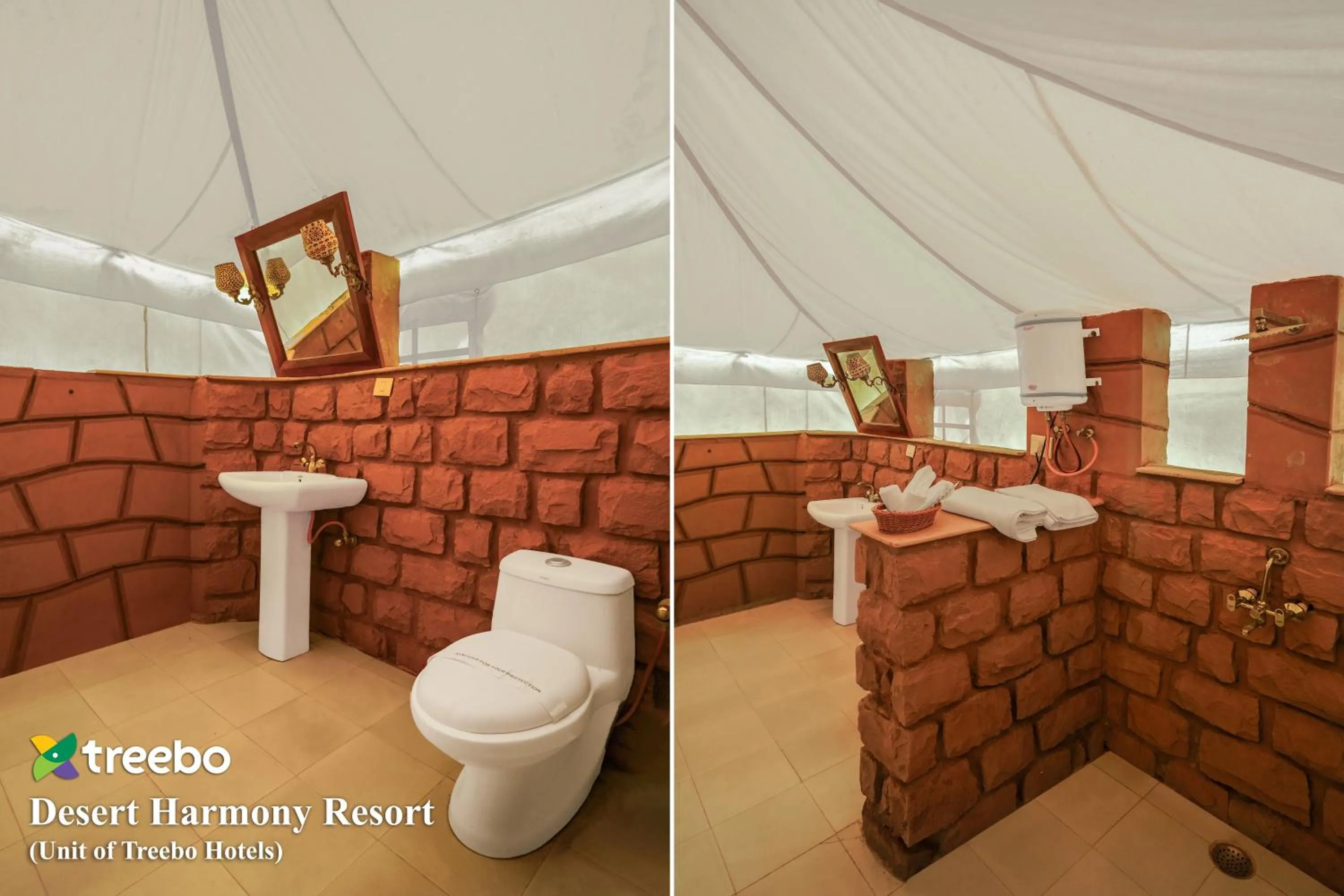 Bathroom in Treebo Desert Harmony Camp