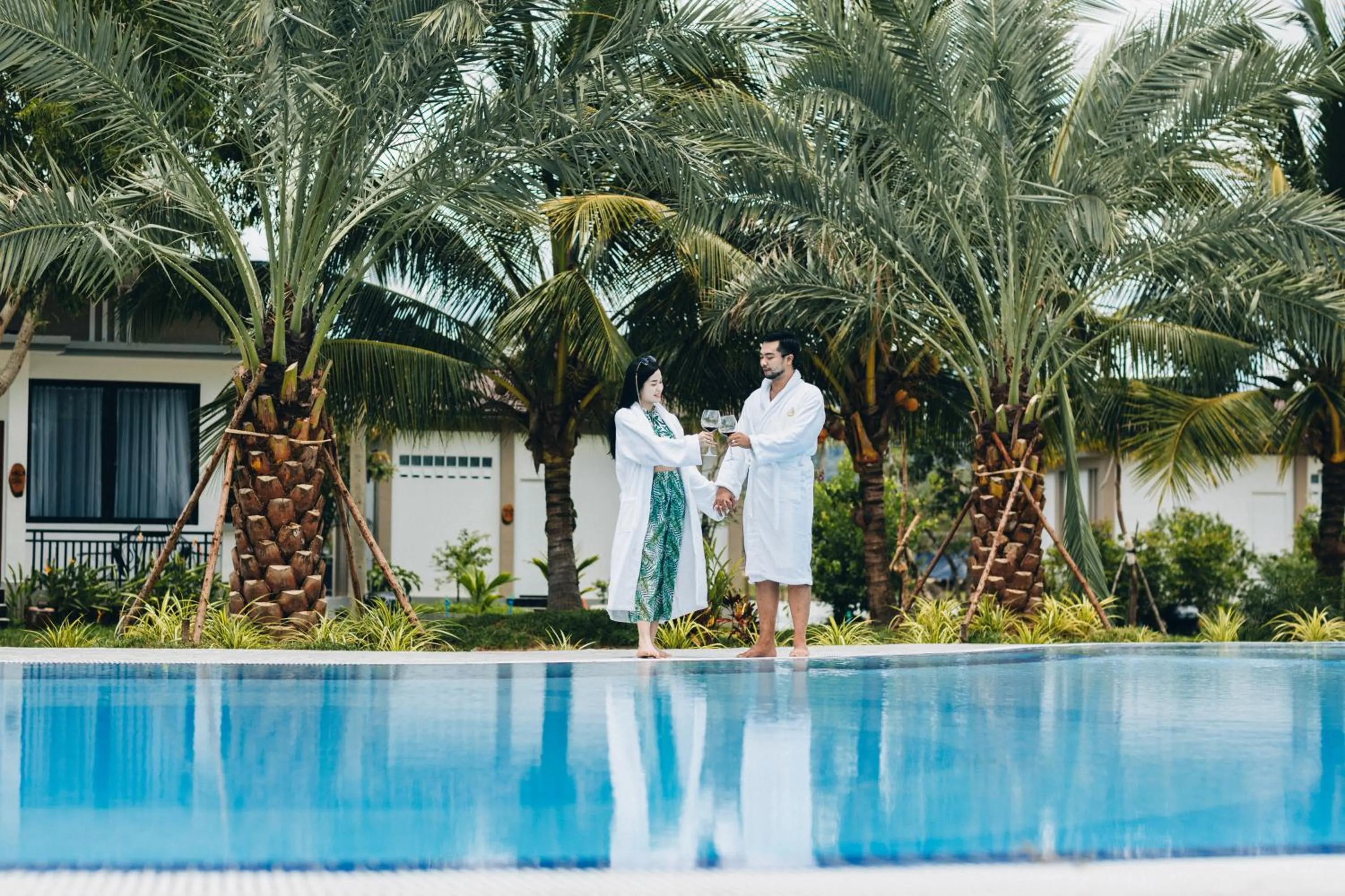 Swimming pool in SS Villa & Resort