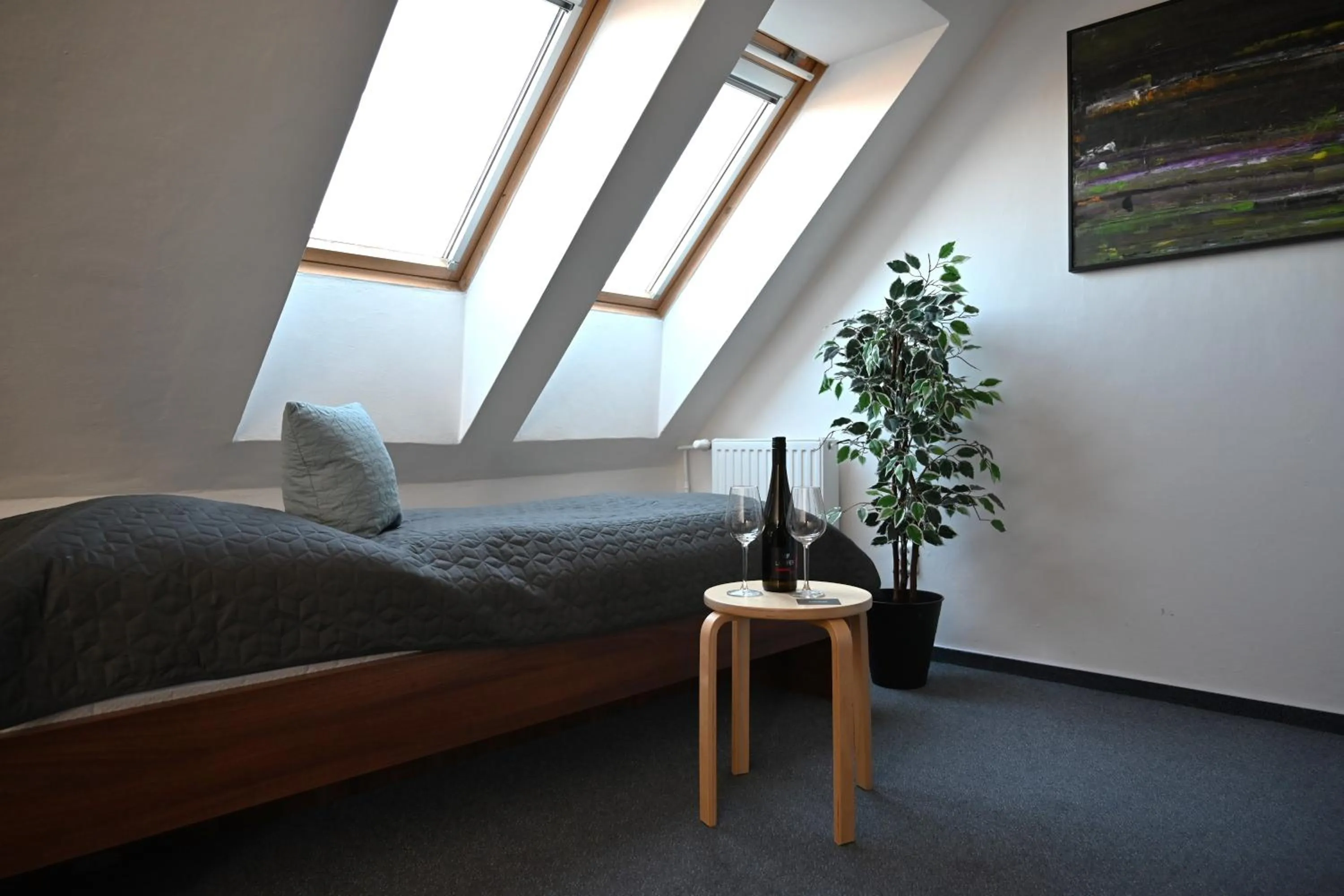 Bed in Hotel Vincent