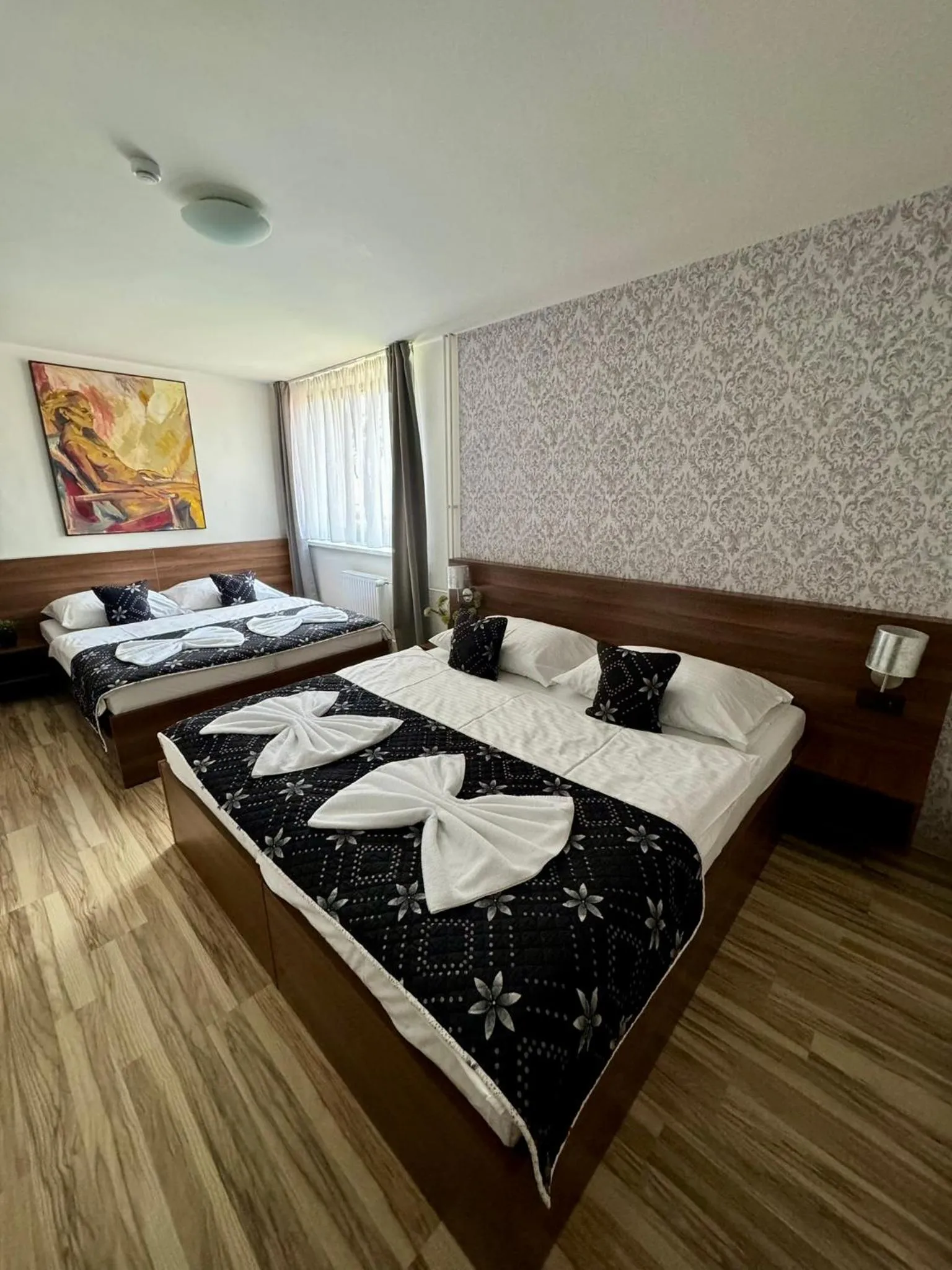 Bed in Hotel Vincent