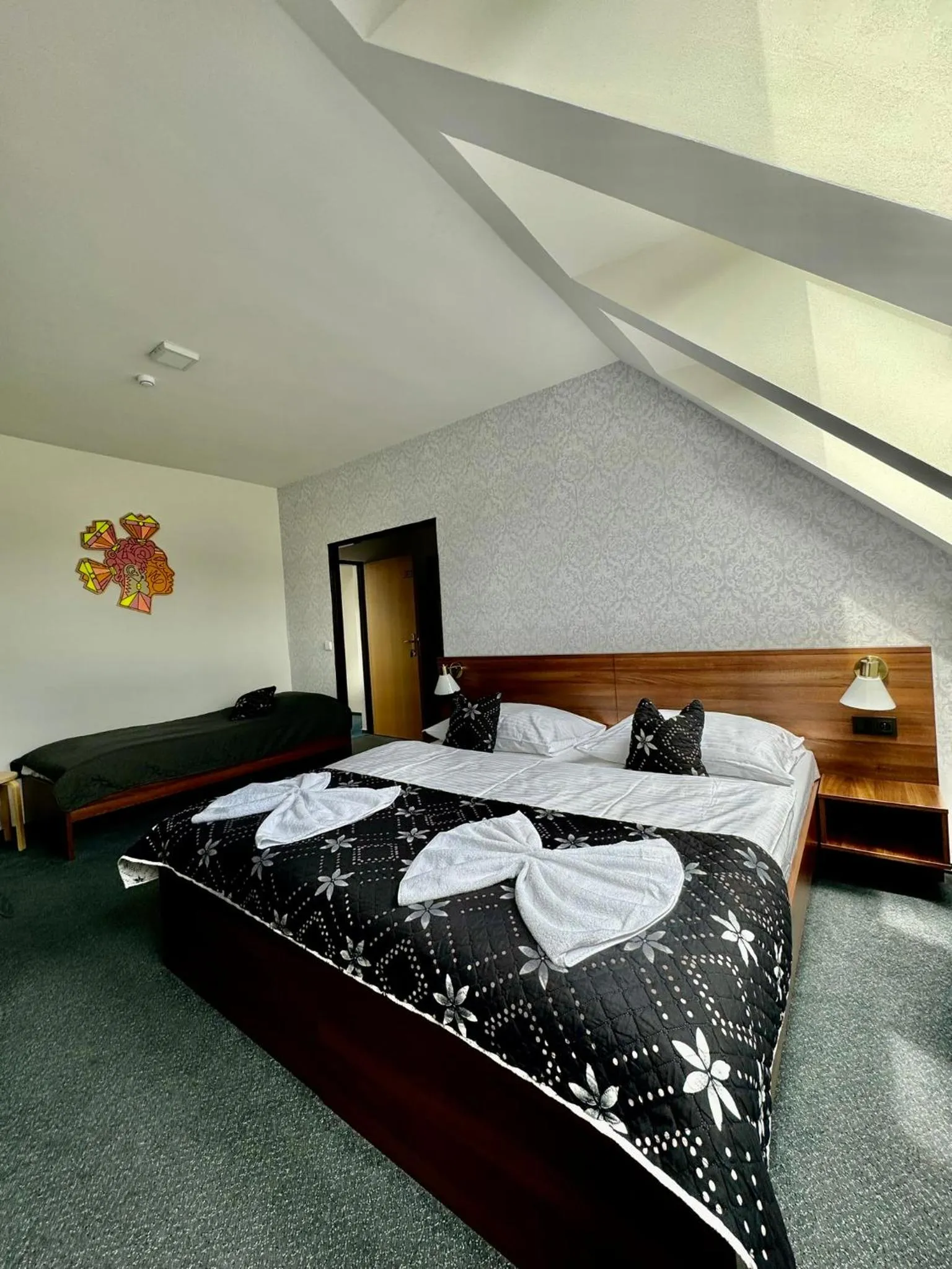 Bed in Hotel Vincent