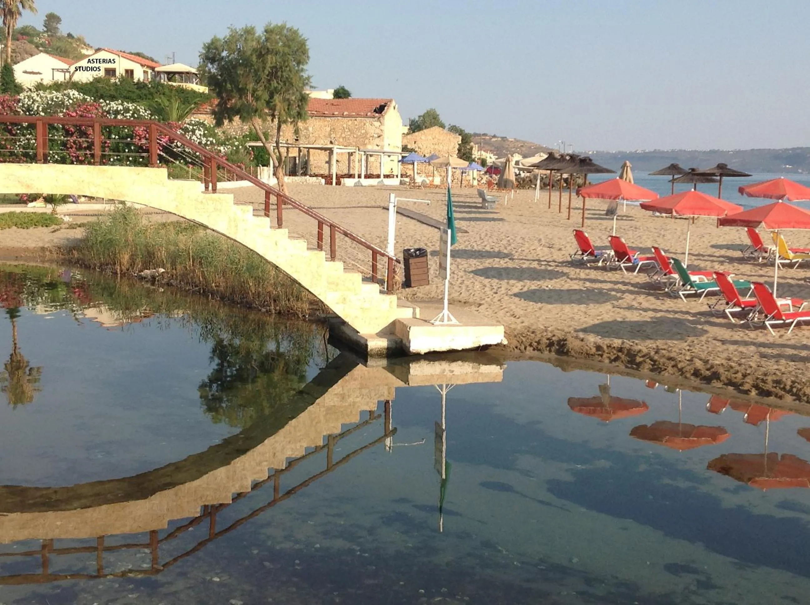 Beach in Asterias Studios & Apartments