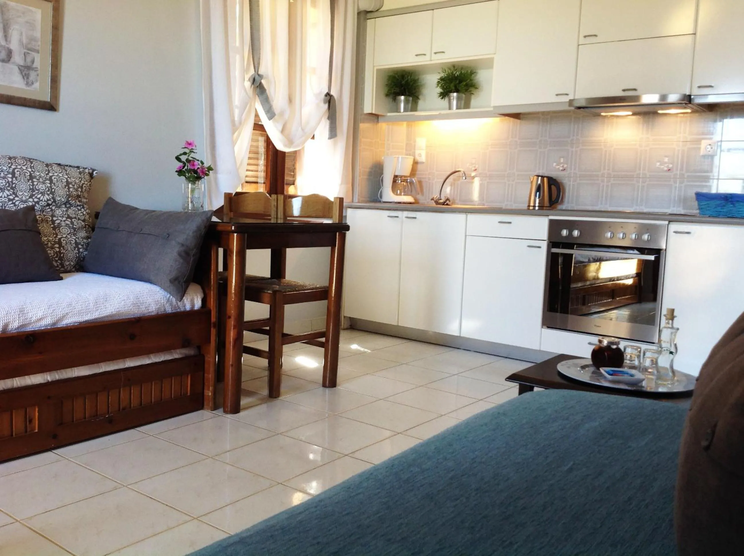 Kitchen or kitchenette in Asterias Studios & Apartments