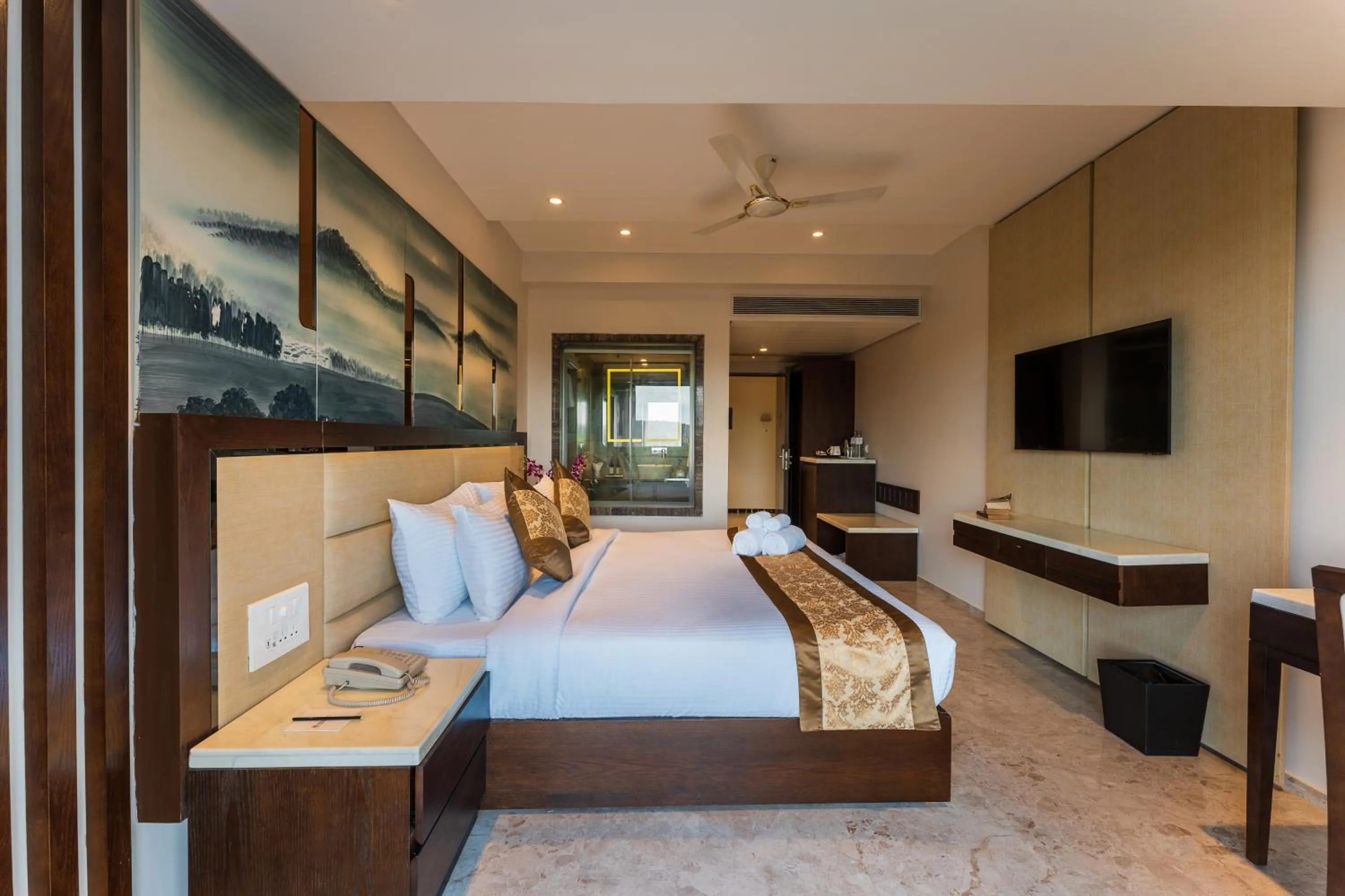 Bedroom, Bed in Regenta Central Imperial Candolim Goa