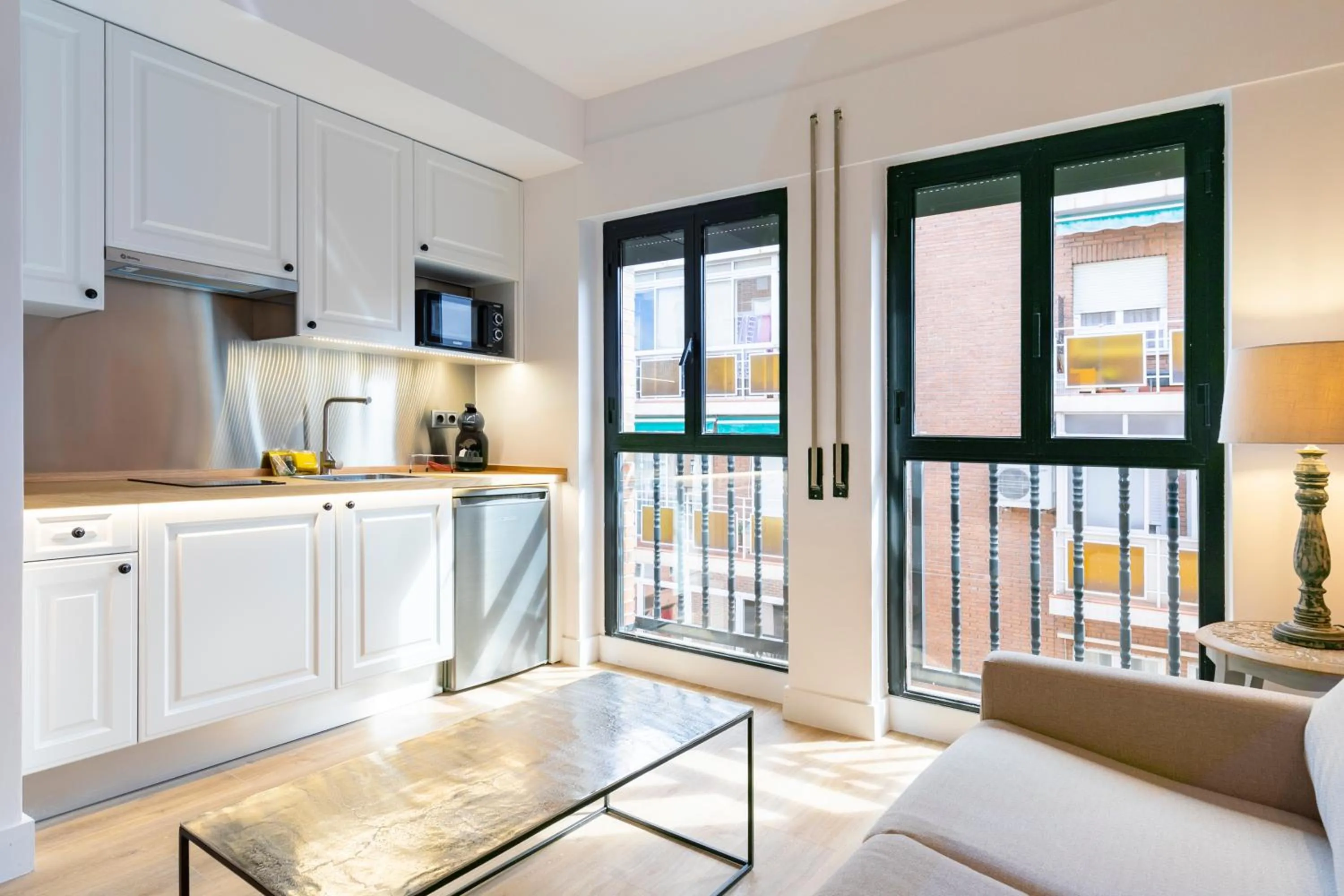 Kitchen or kitchenette in H-A Aparthotel Hotel Quo