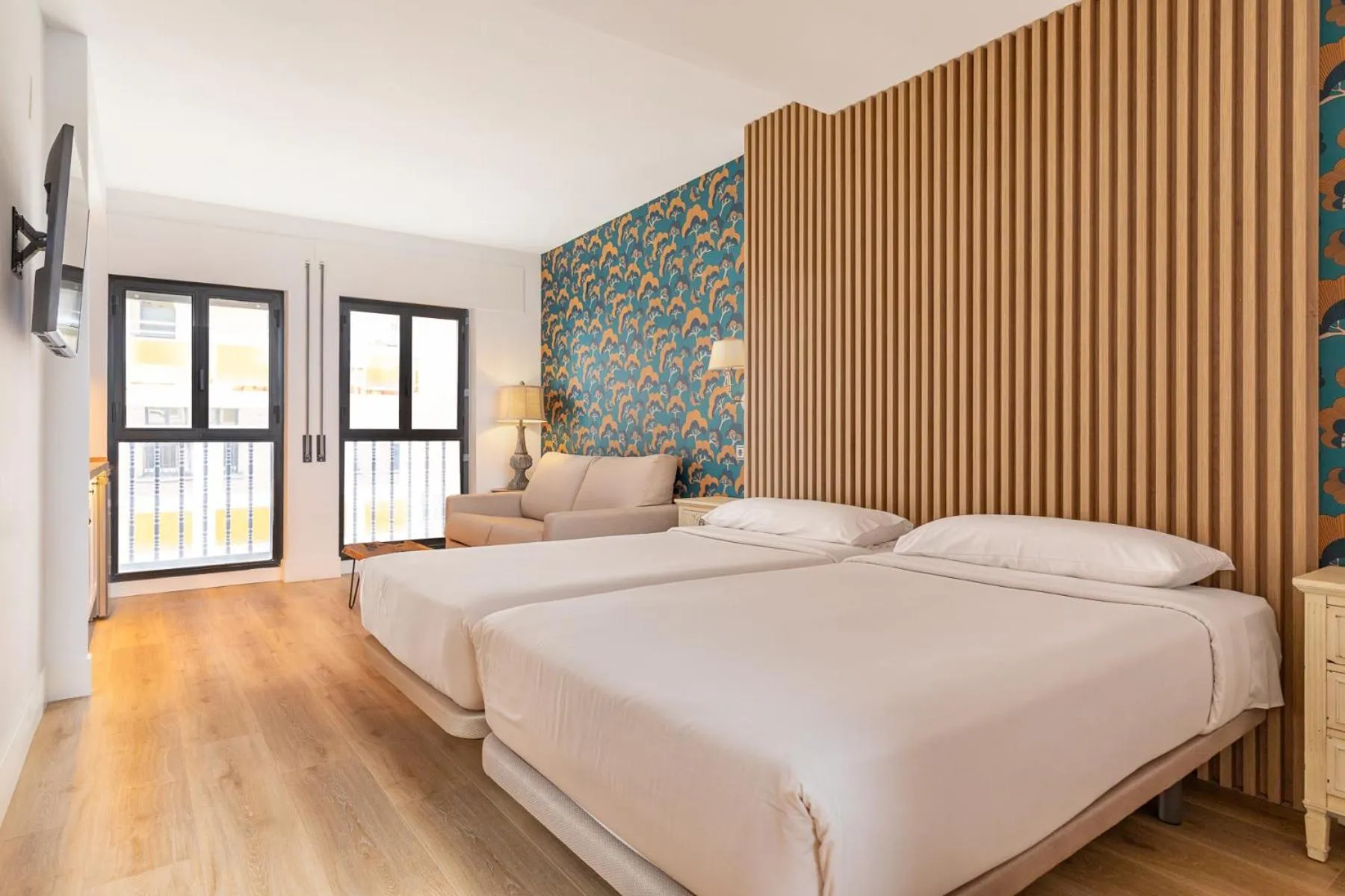 Bed in H-A Aparthotel Hotel Quo