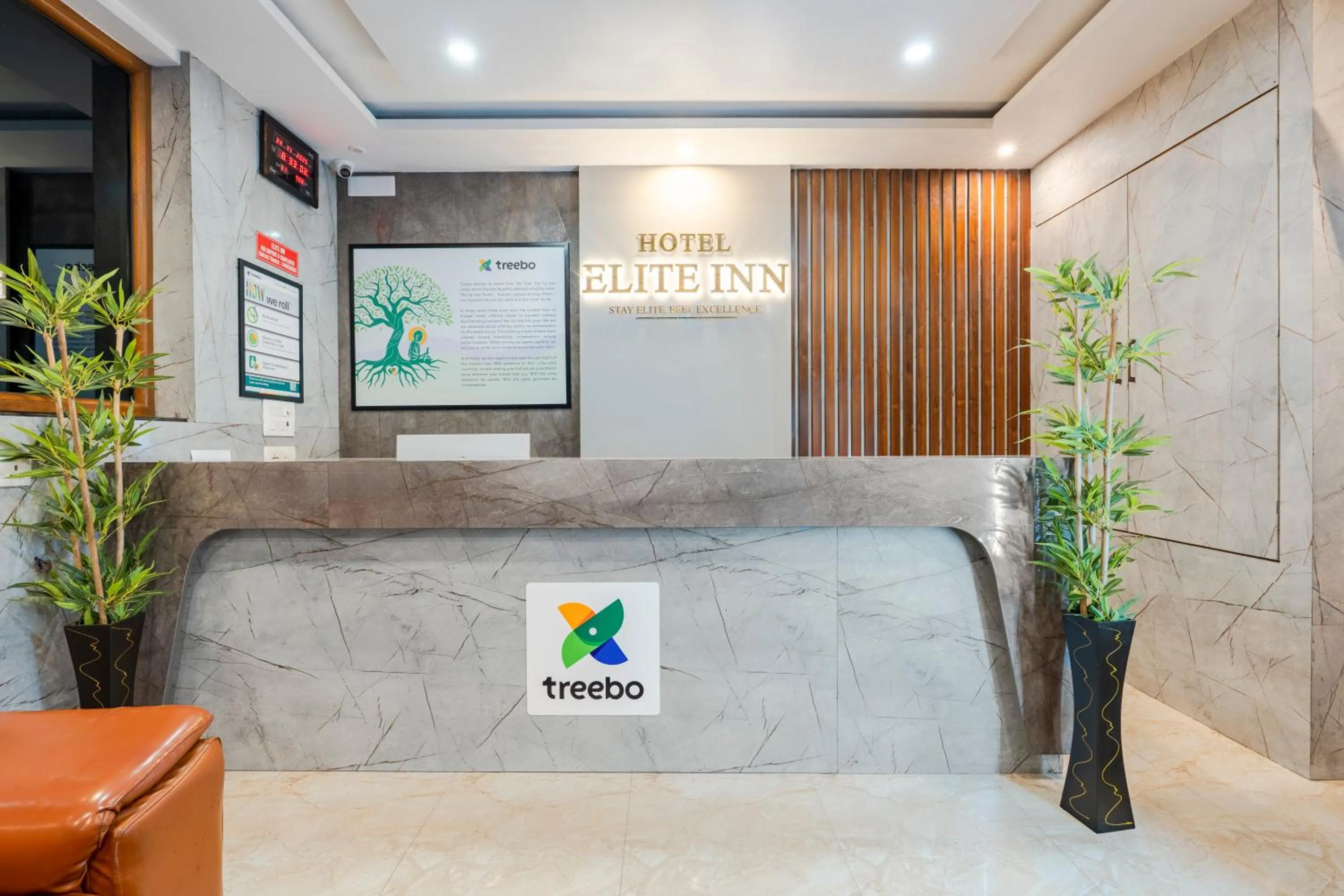 Lobby or reception in Treebo Elite Inn