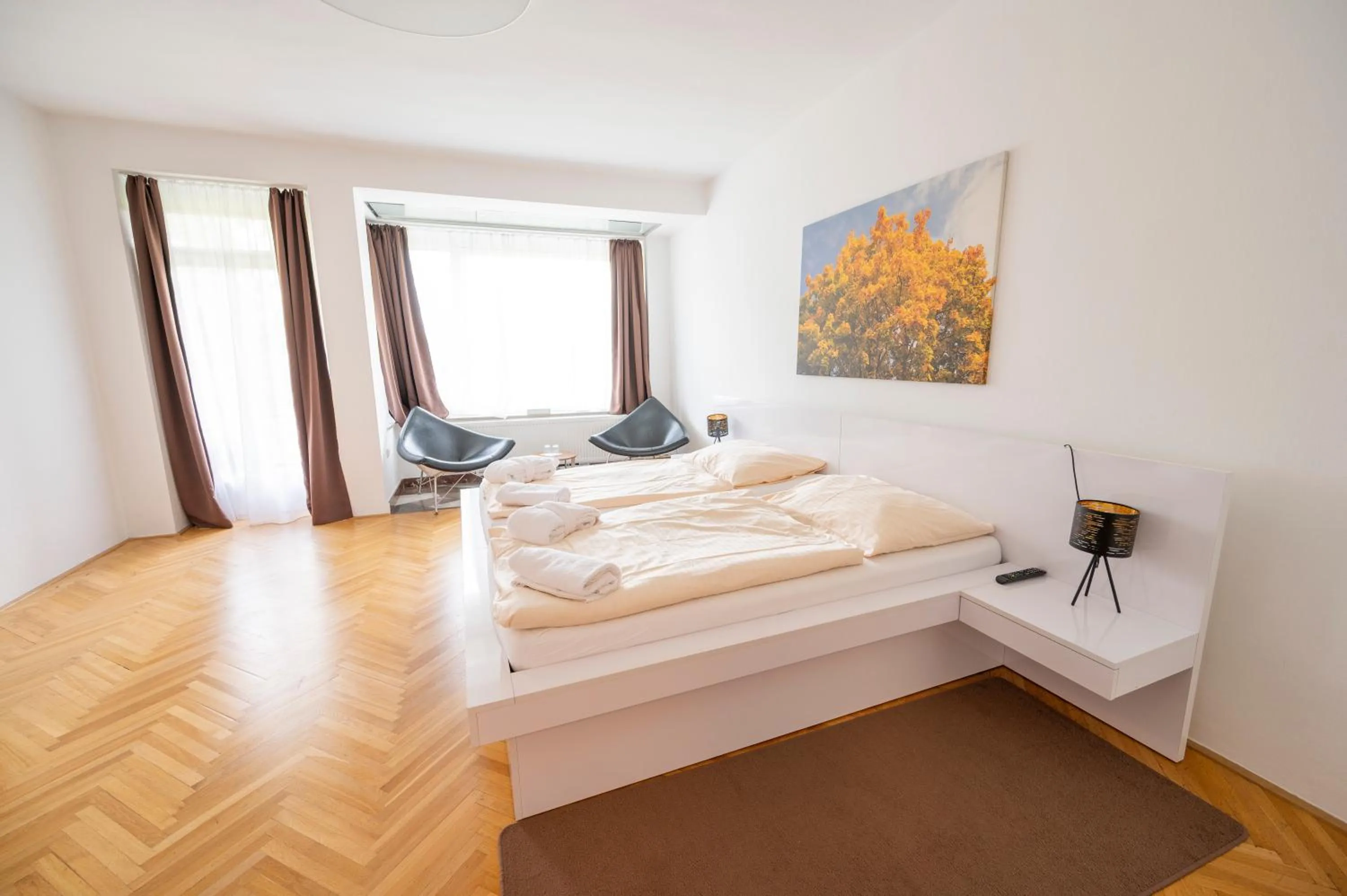 Bed in Wellness Hotel Orlík