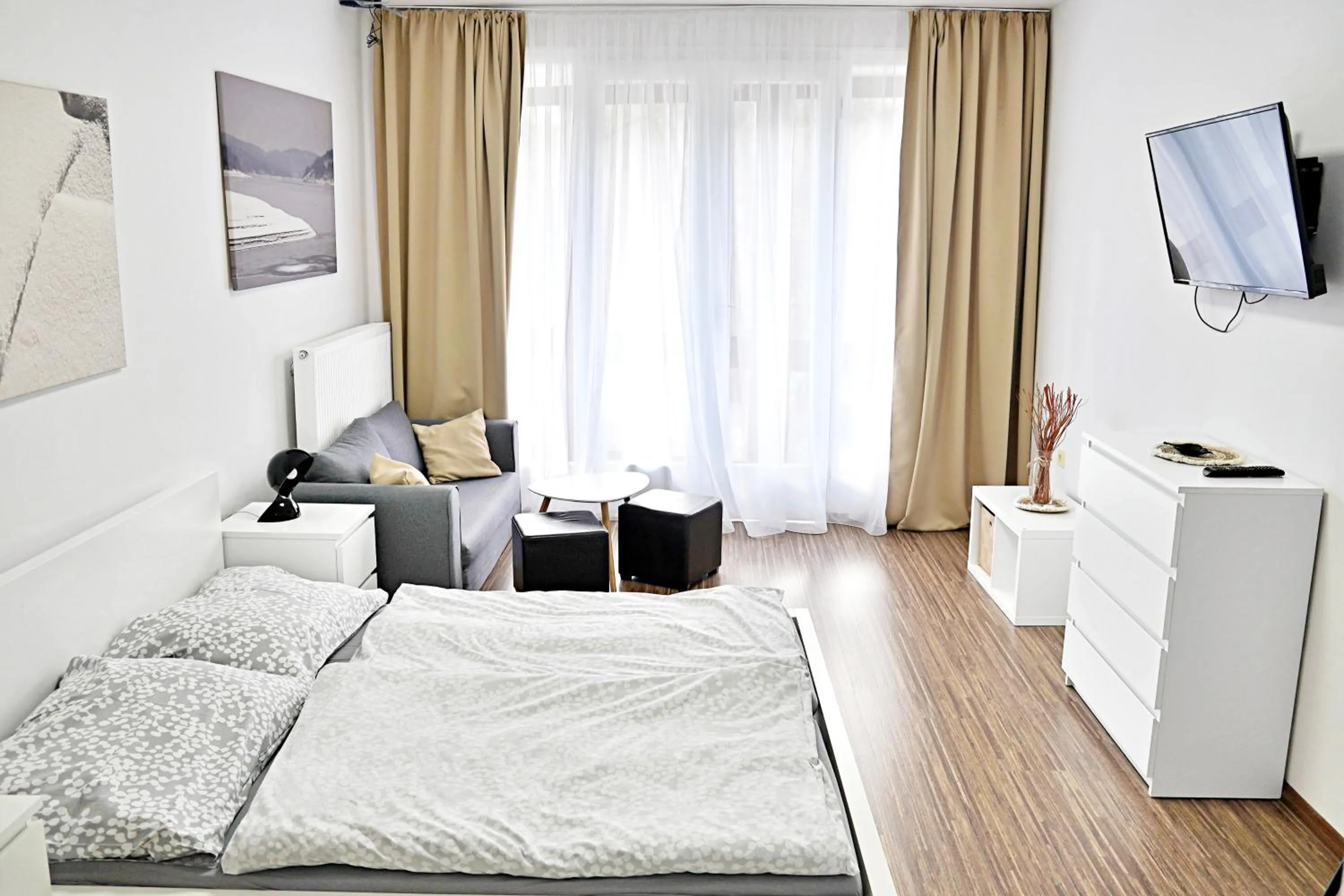 Bed in Wellness Hotel Orlík