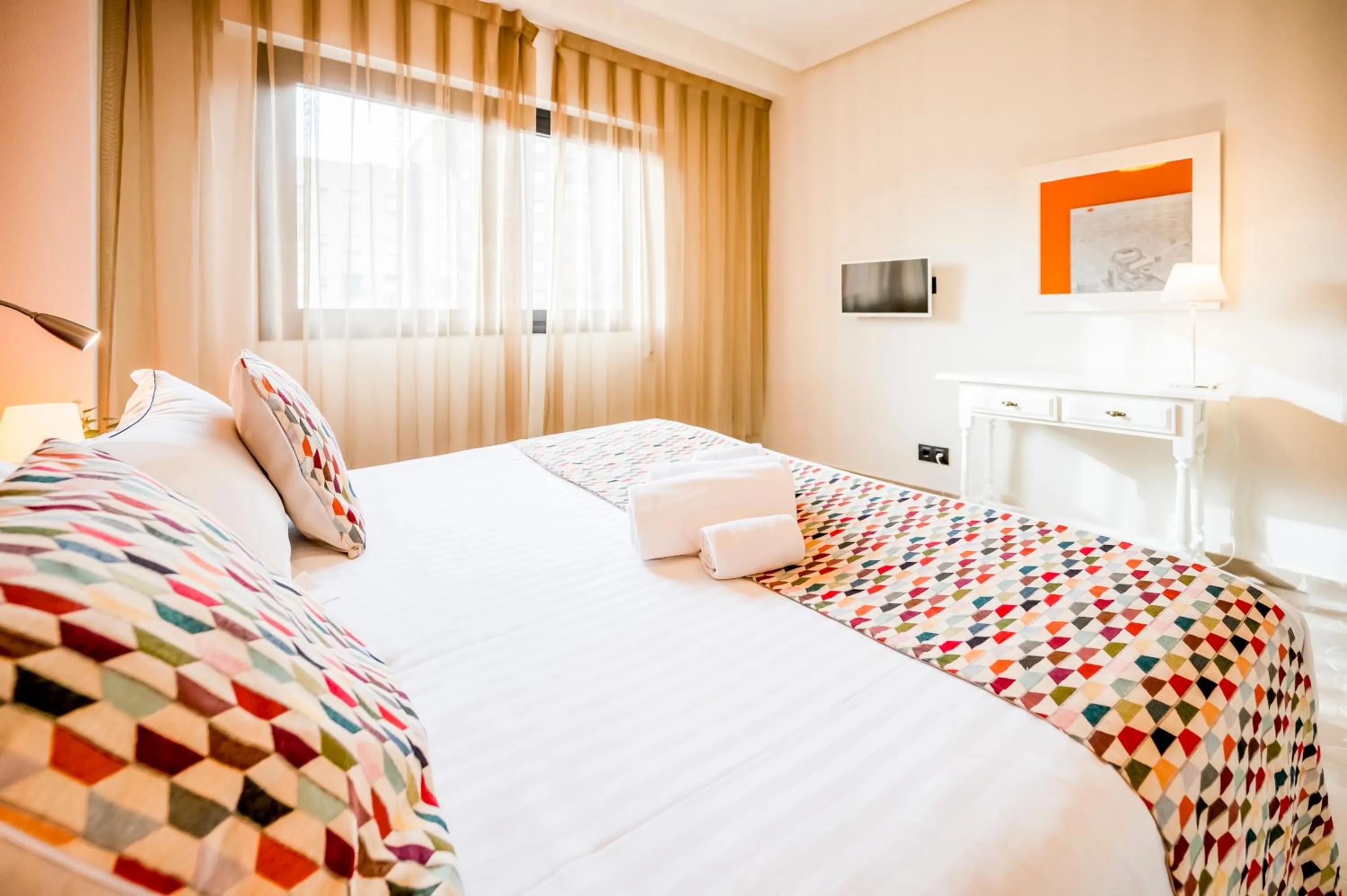 Bed in Apartamentos G3 Galeon