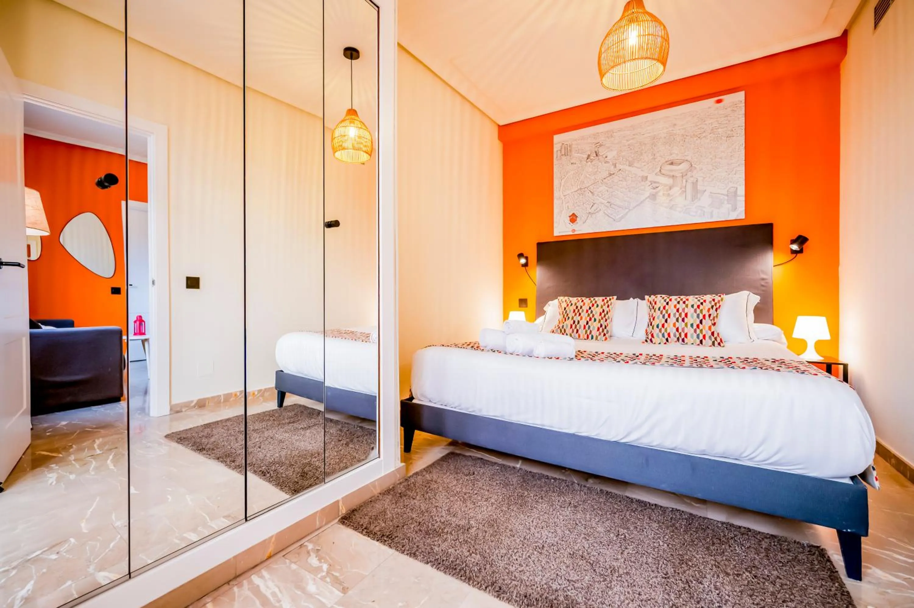 Bed in Apartamentos G3 Galeon