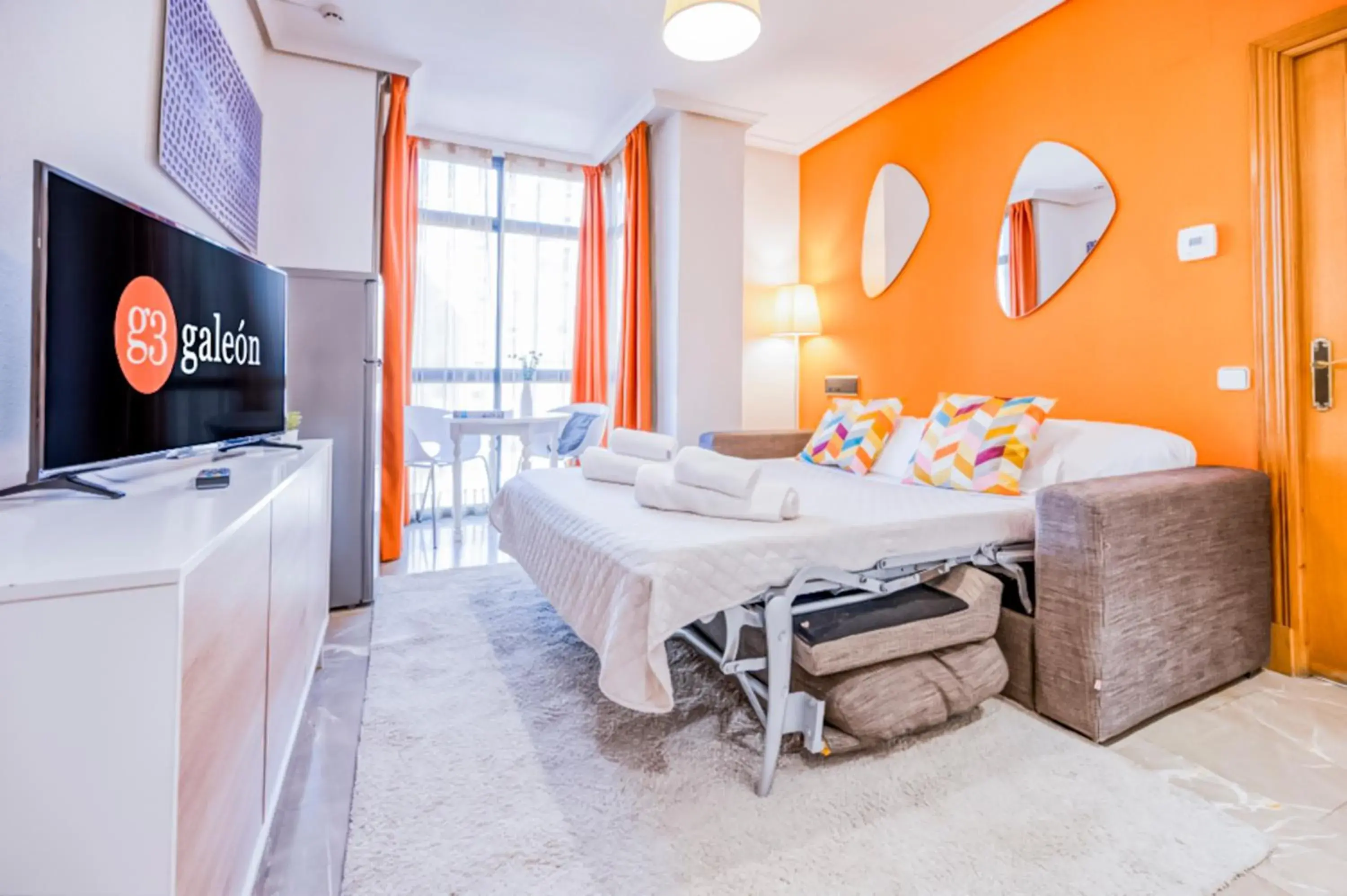 Bed in Apartamentos G3 Galeon Bed in Apartamentos G3 Galeon