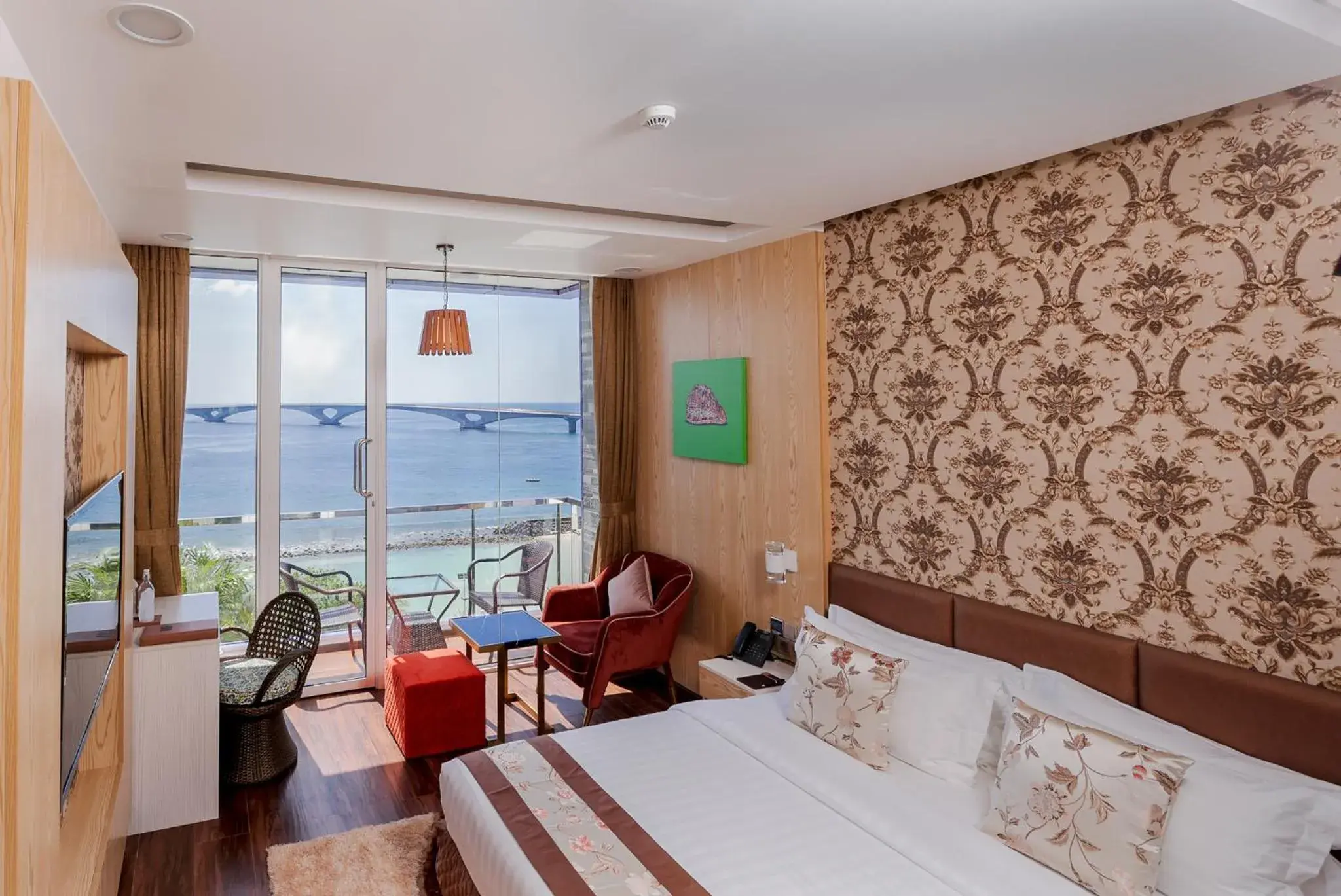 Bed in Summer Beach Maldives Bed in Summer Beach Maldives