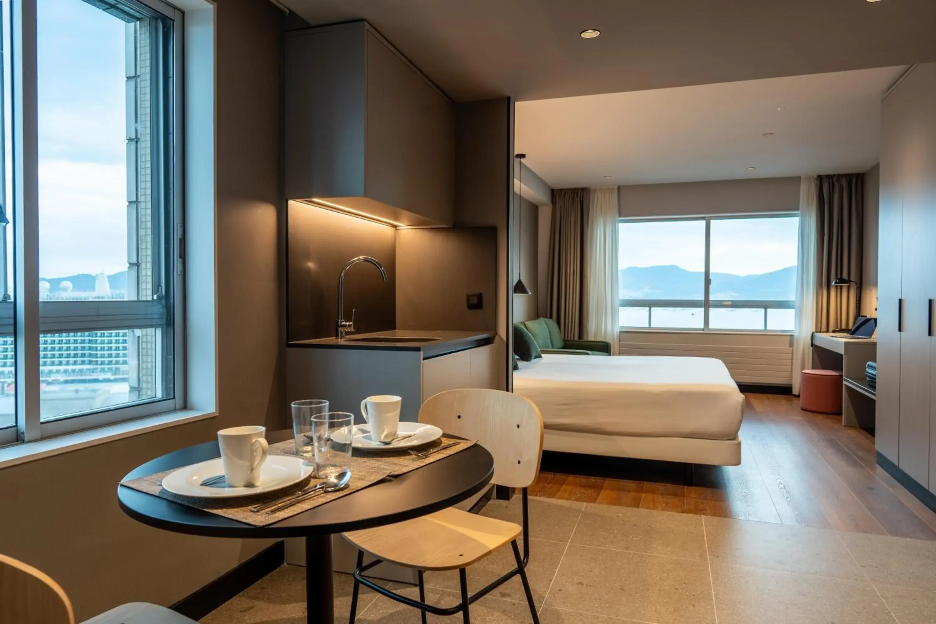 Bed in Hotel Bahía de Vigo Bed in Hotel Bahía de Vigo