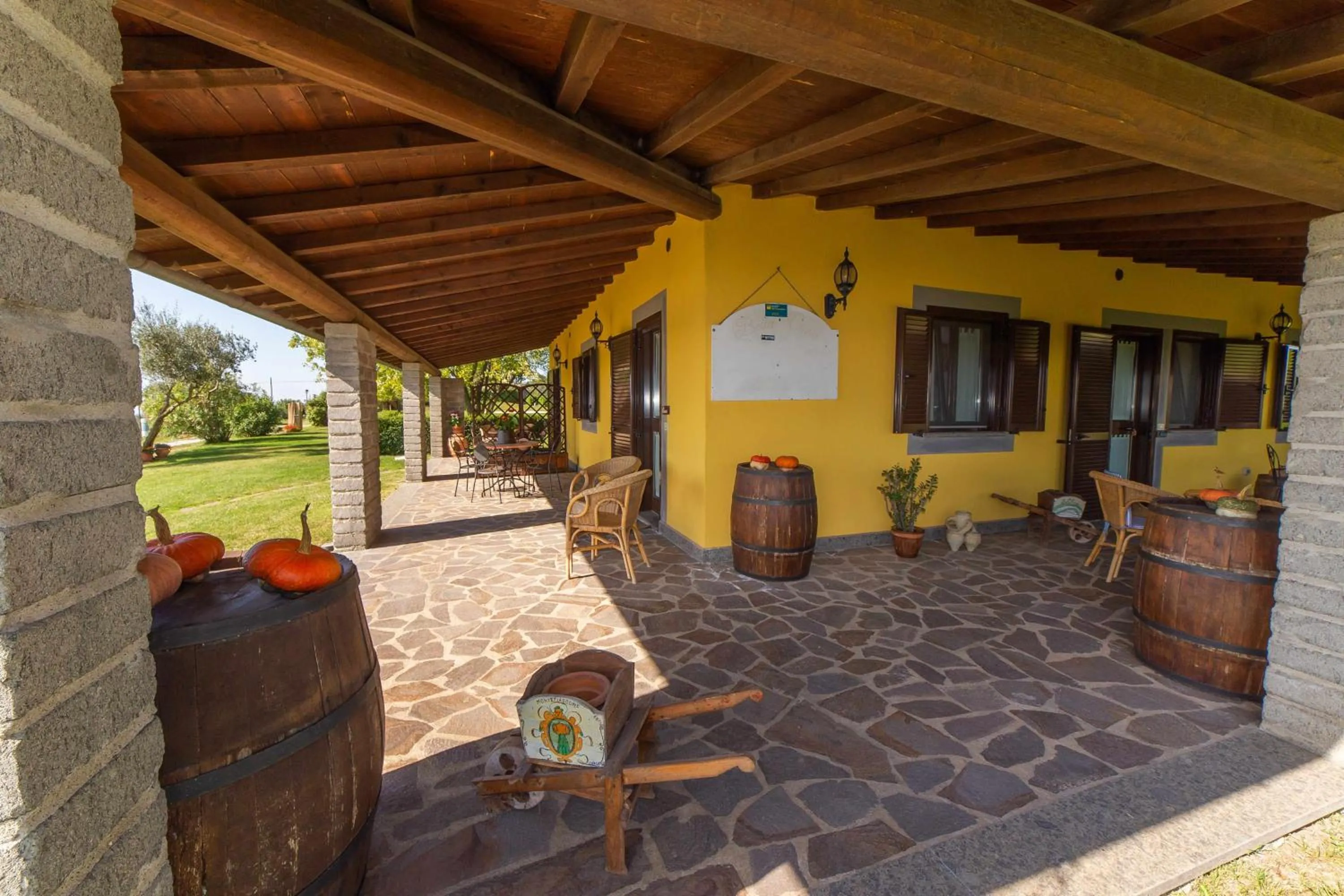 Patio in Agriturismo Bella Cima