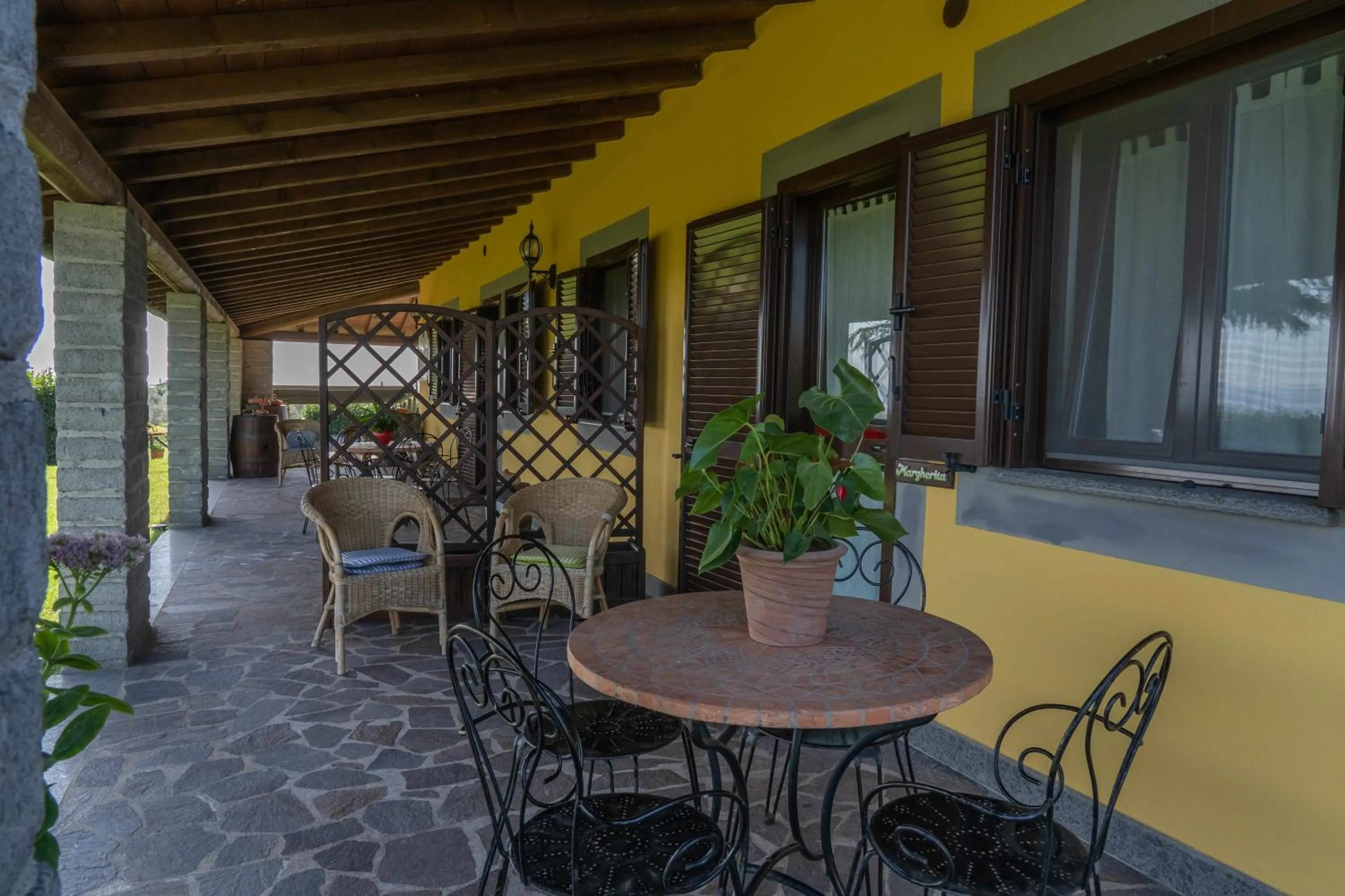 Patio in Agriturismo Bella Cima