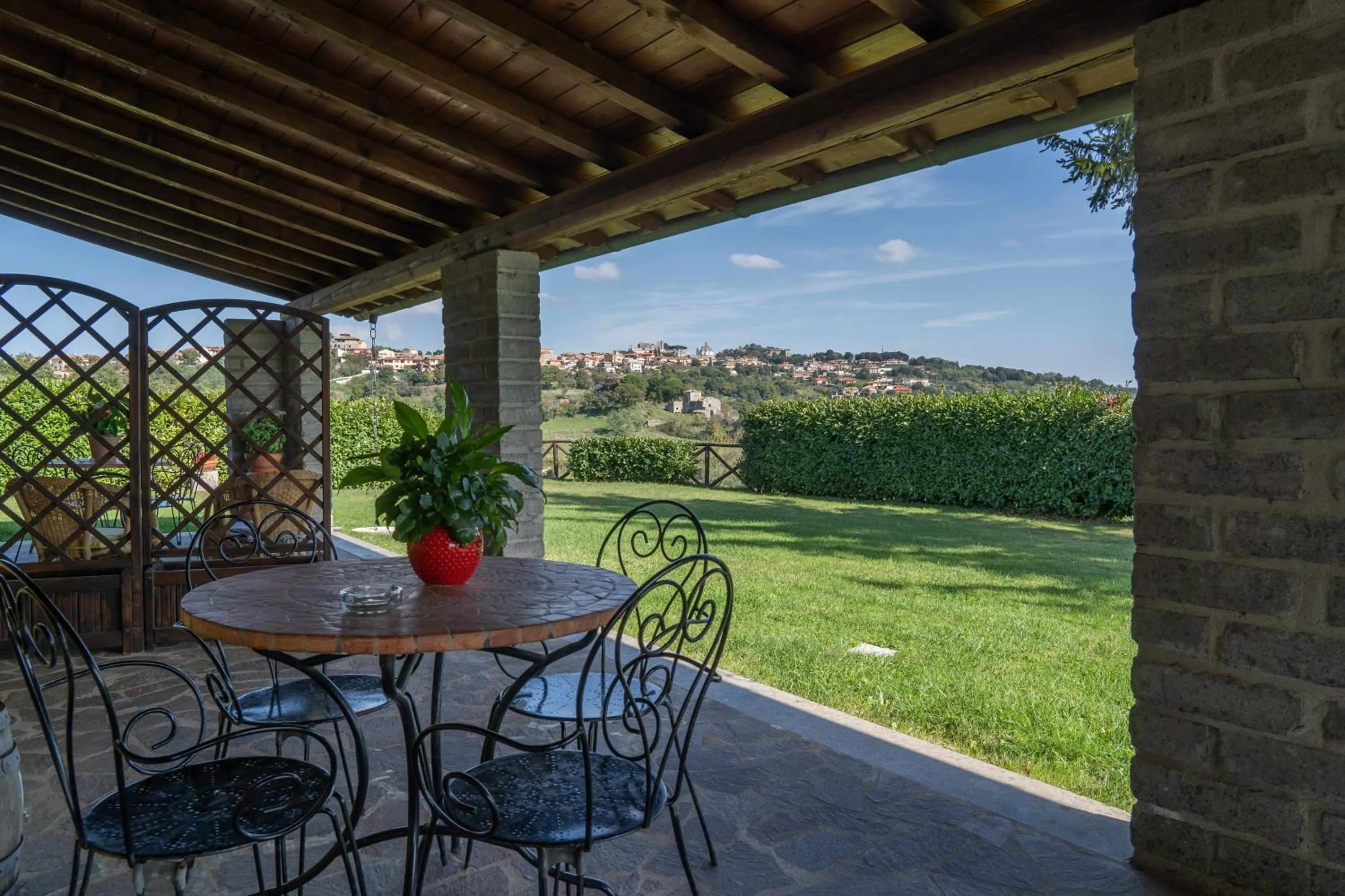Patio in Agriturismo Bella Cima