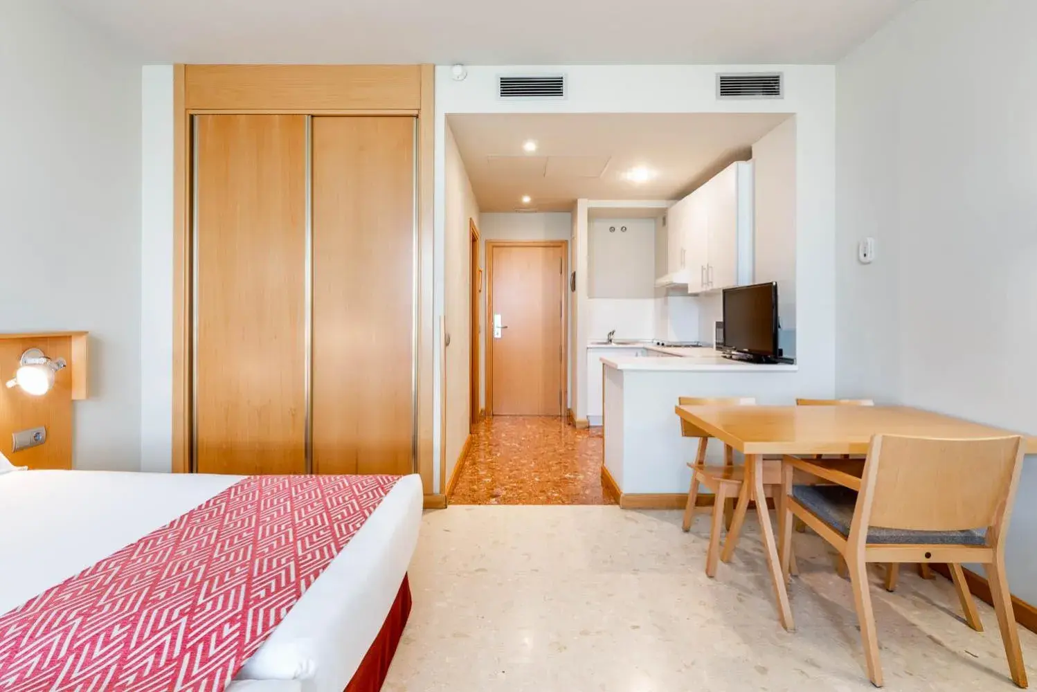 Photo of the whole room, Bed in Aparthotel Exe Campus San Mamés Photo of the whole room, Bed in Aparthotel Exe Campus San Mamés