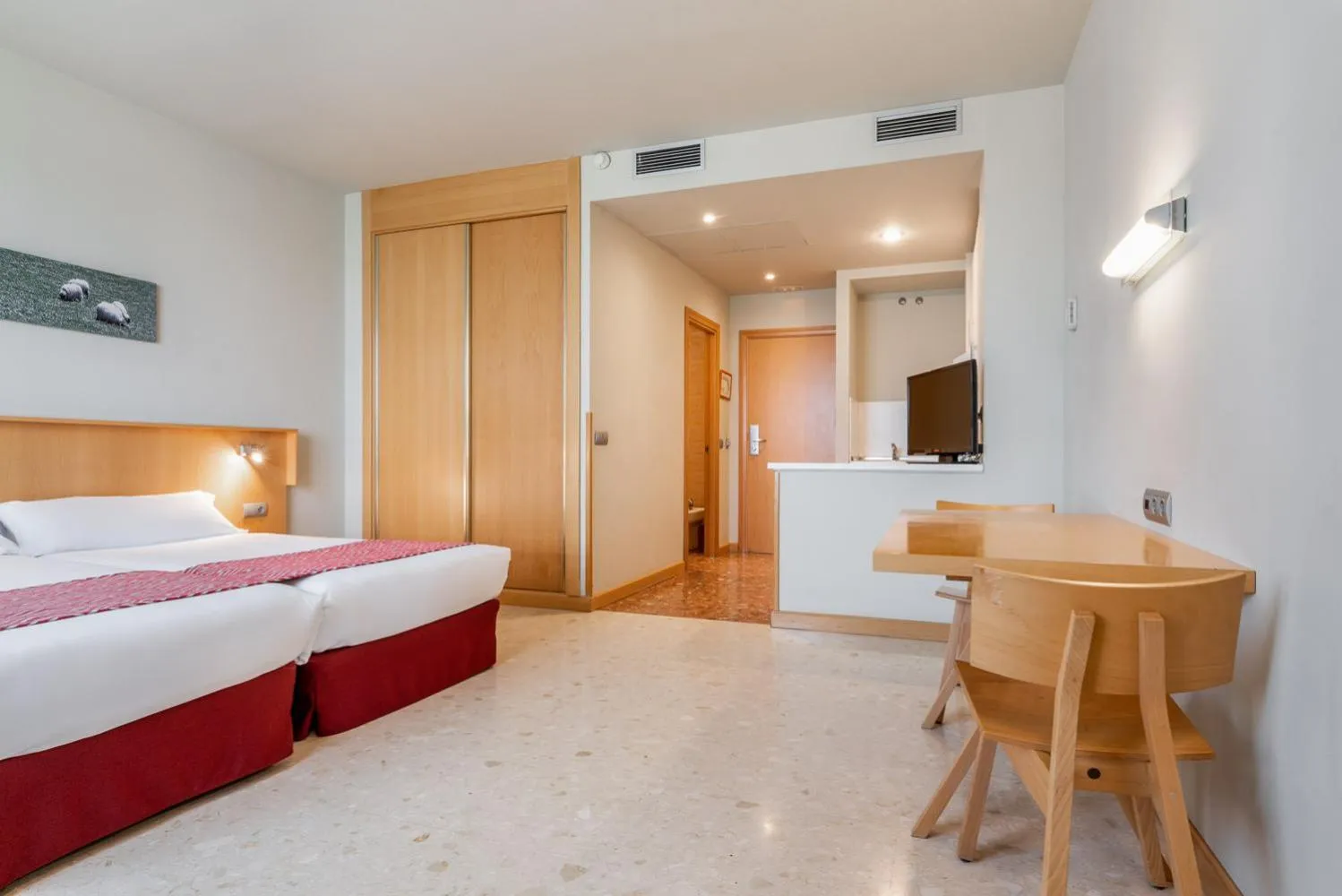 Photo of the whole room, Bed in Aparthotel Exe Campus San Mamés