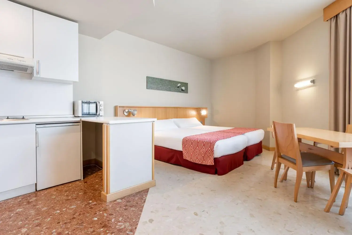 Photo of the whole room, Bed in Aparthotel Exe Campus San Mamés Photo of the whole room, Bed in Aparthotel Exe Campus San Mamés