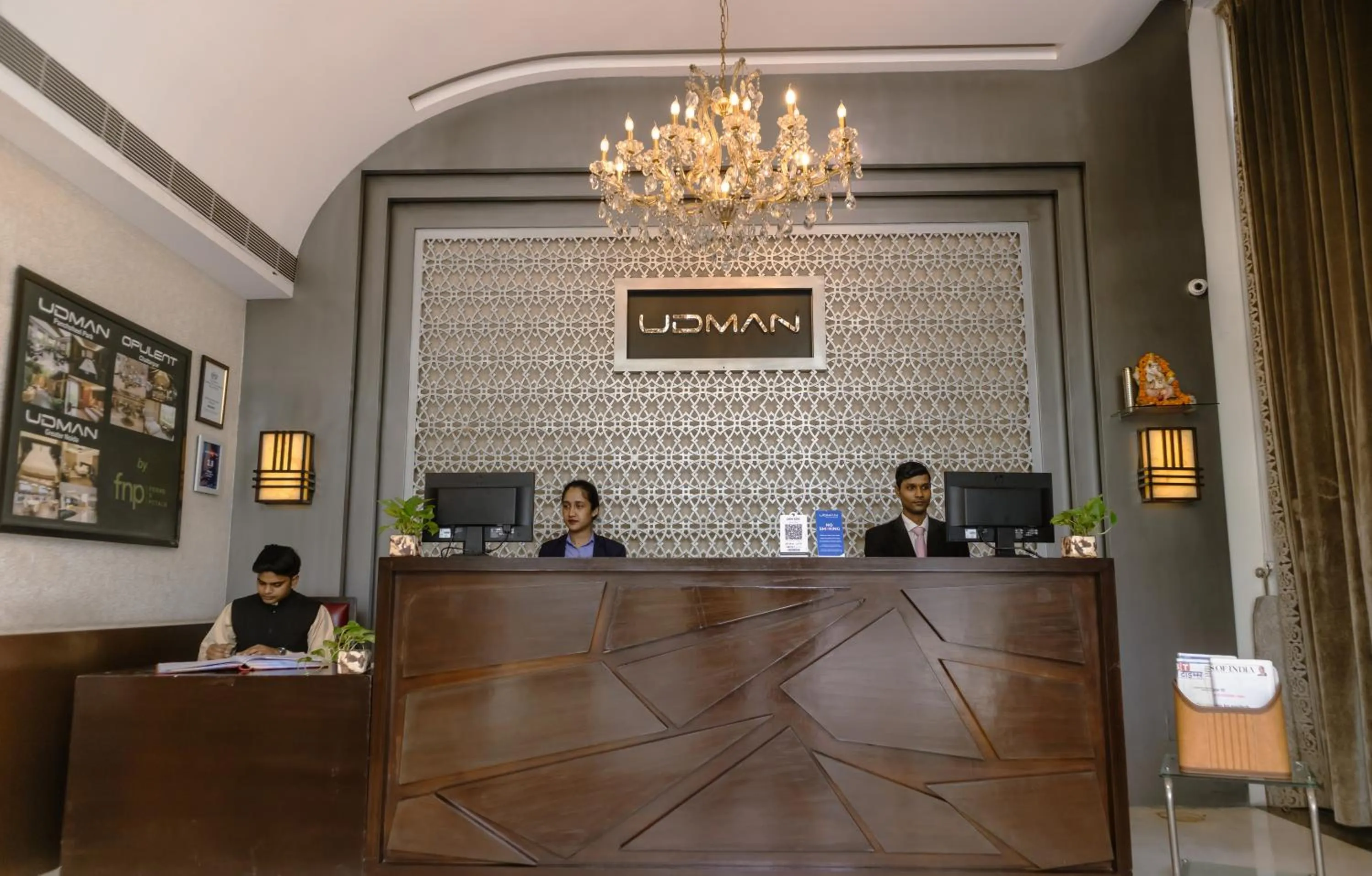 Lobby or reception in Udman Hotel Chhattarpur