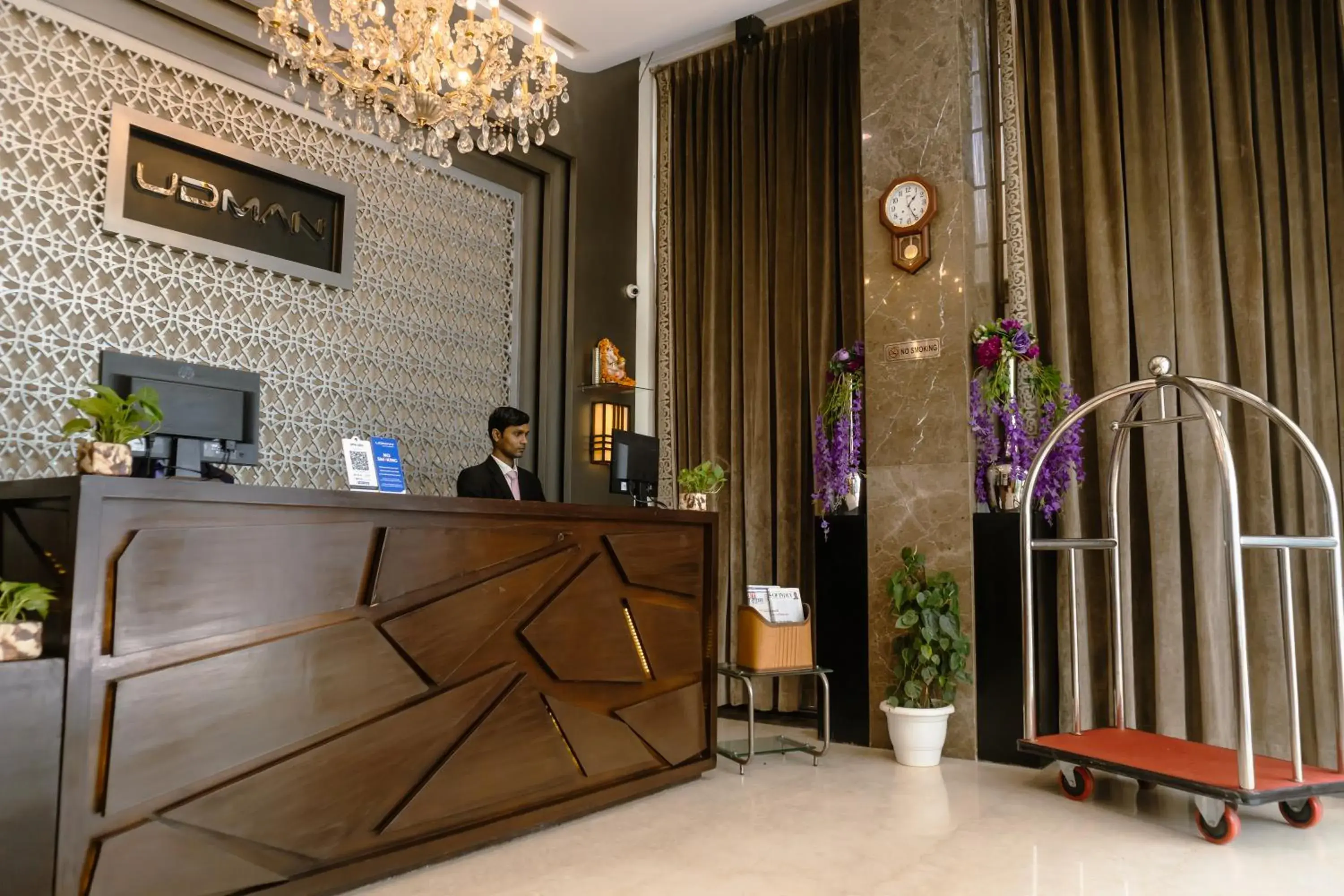 Lobby or reception in Udman Hotel Chhattarpur Lobby or reception in Udman Hotel Chhattarpur
