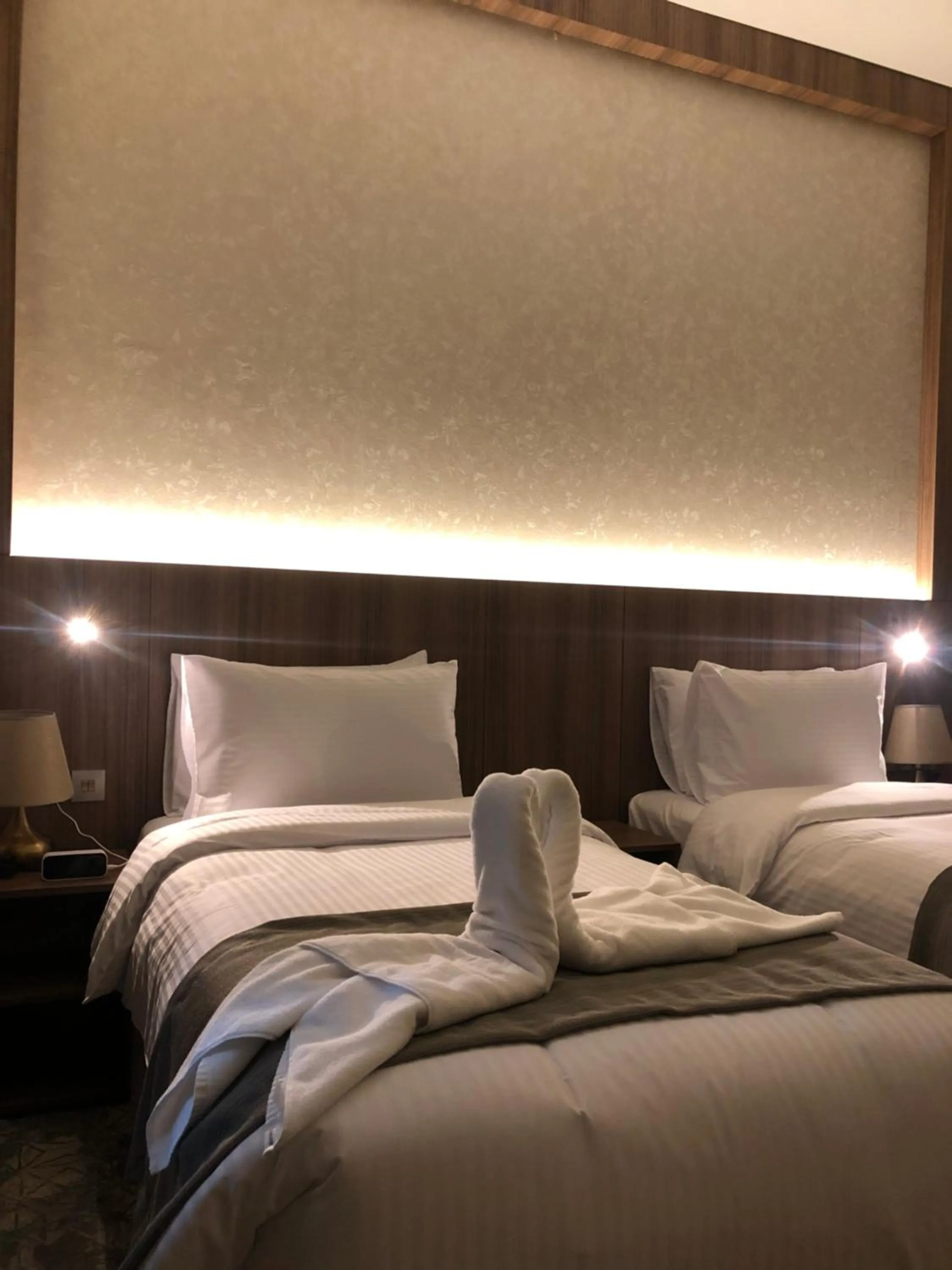 Bed in Azur Regency Hotel Apartments