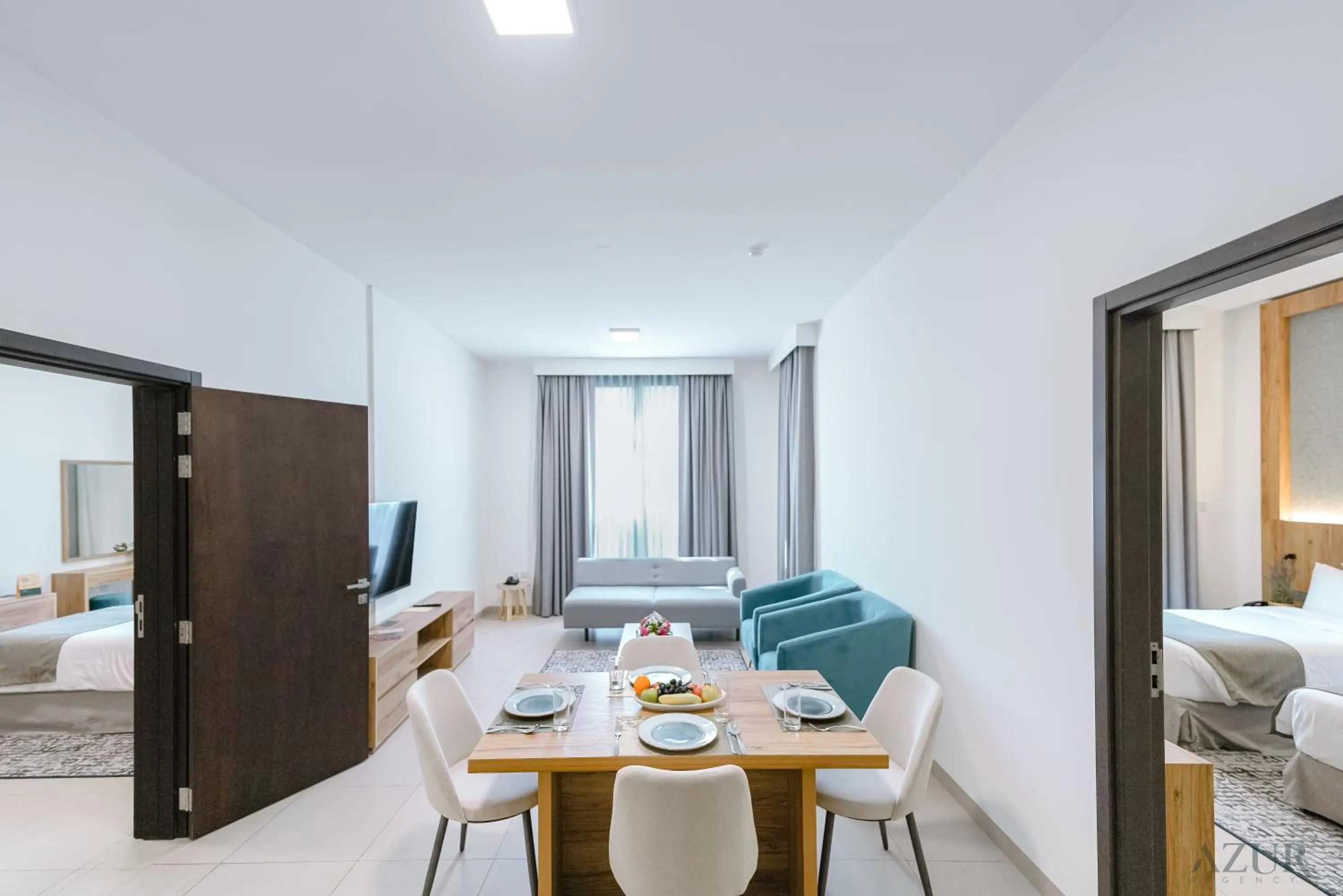 Bed in Azur Regency Hotel Apartments