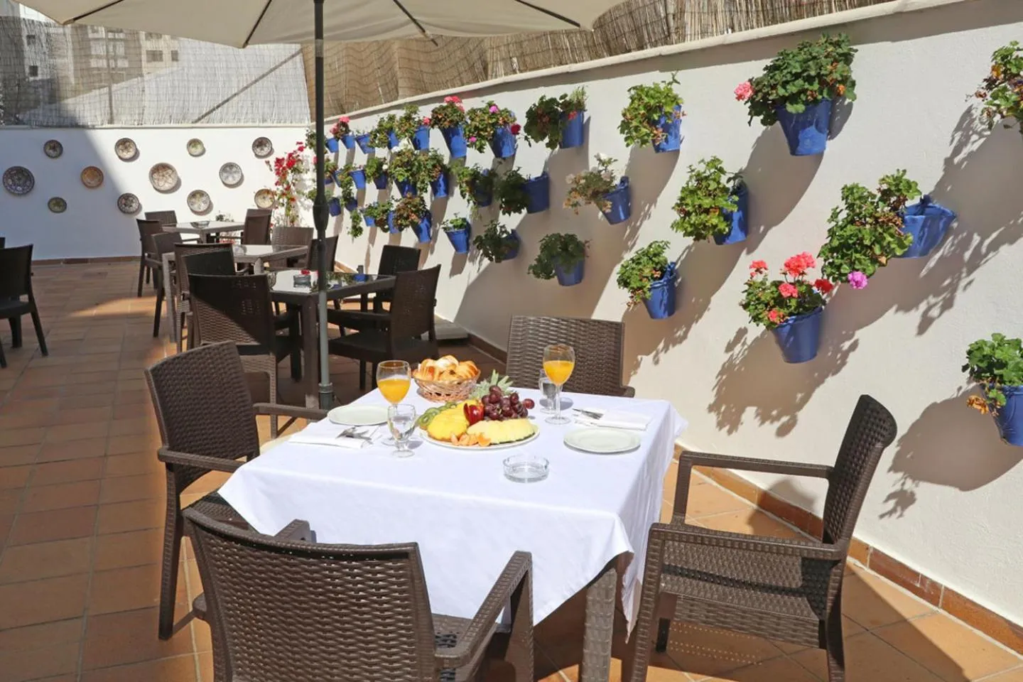Patio in Hotel El Faro Marbella