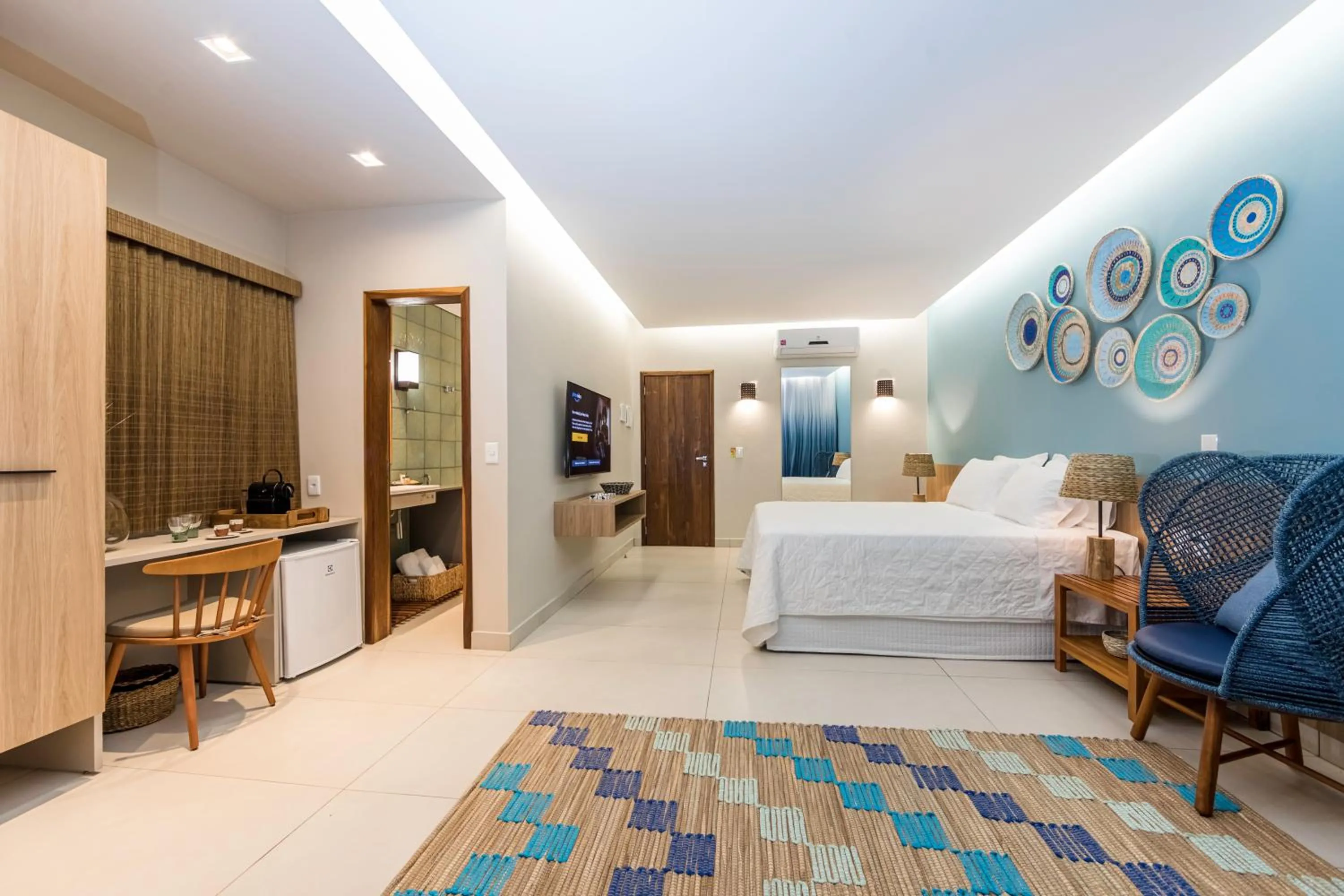 Bed in Hotel Manati
