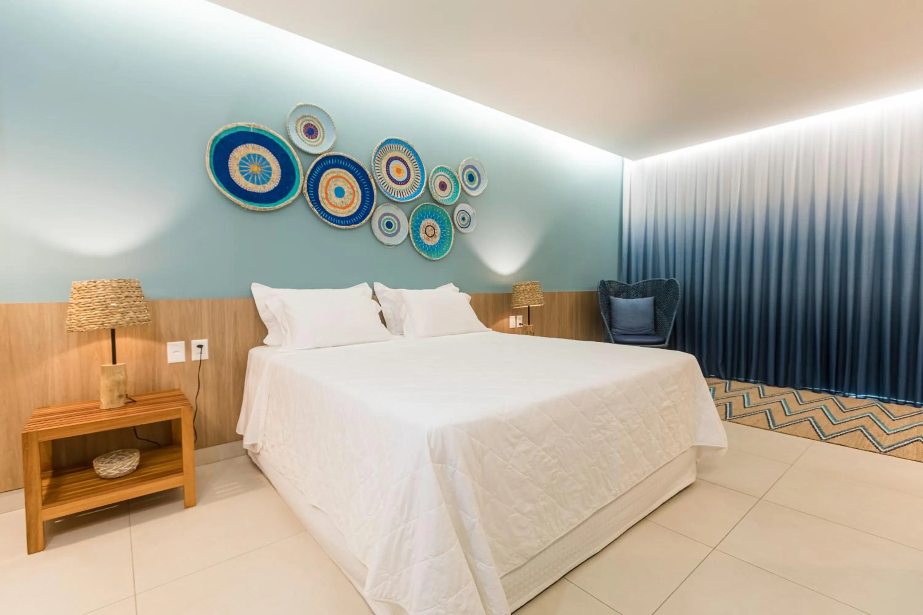 Bed in Hotel Manati