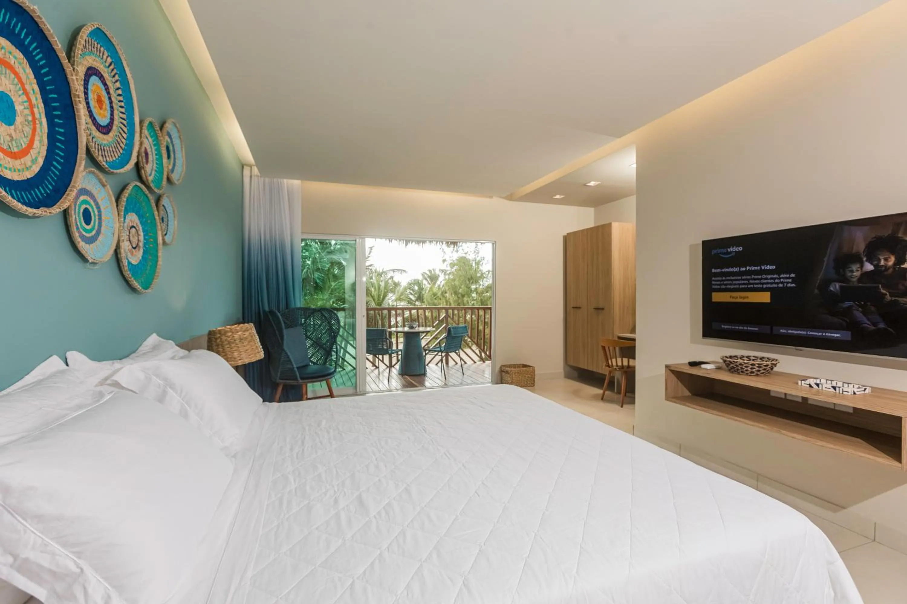 Bed in Hotel Manati