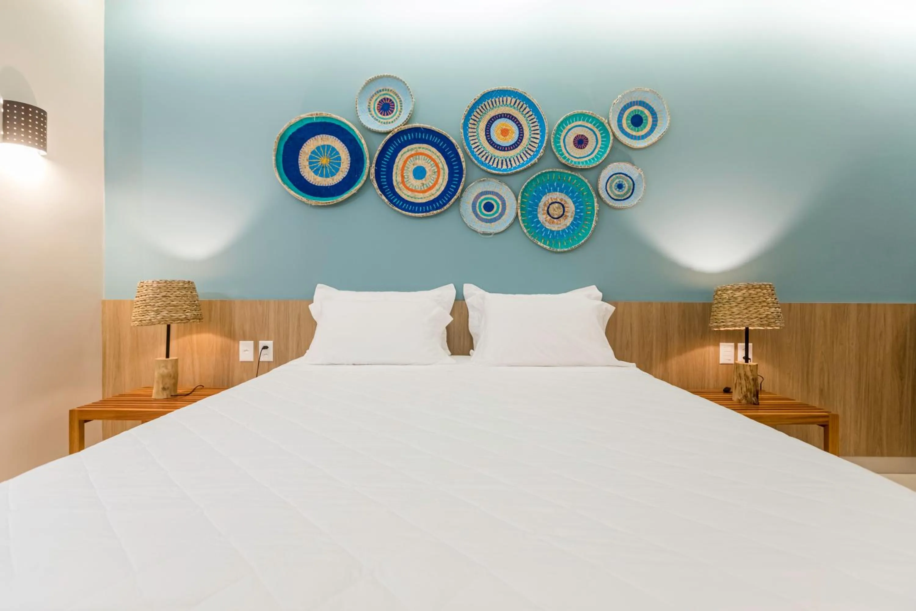 Bed in Hotel Manati