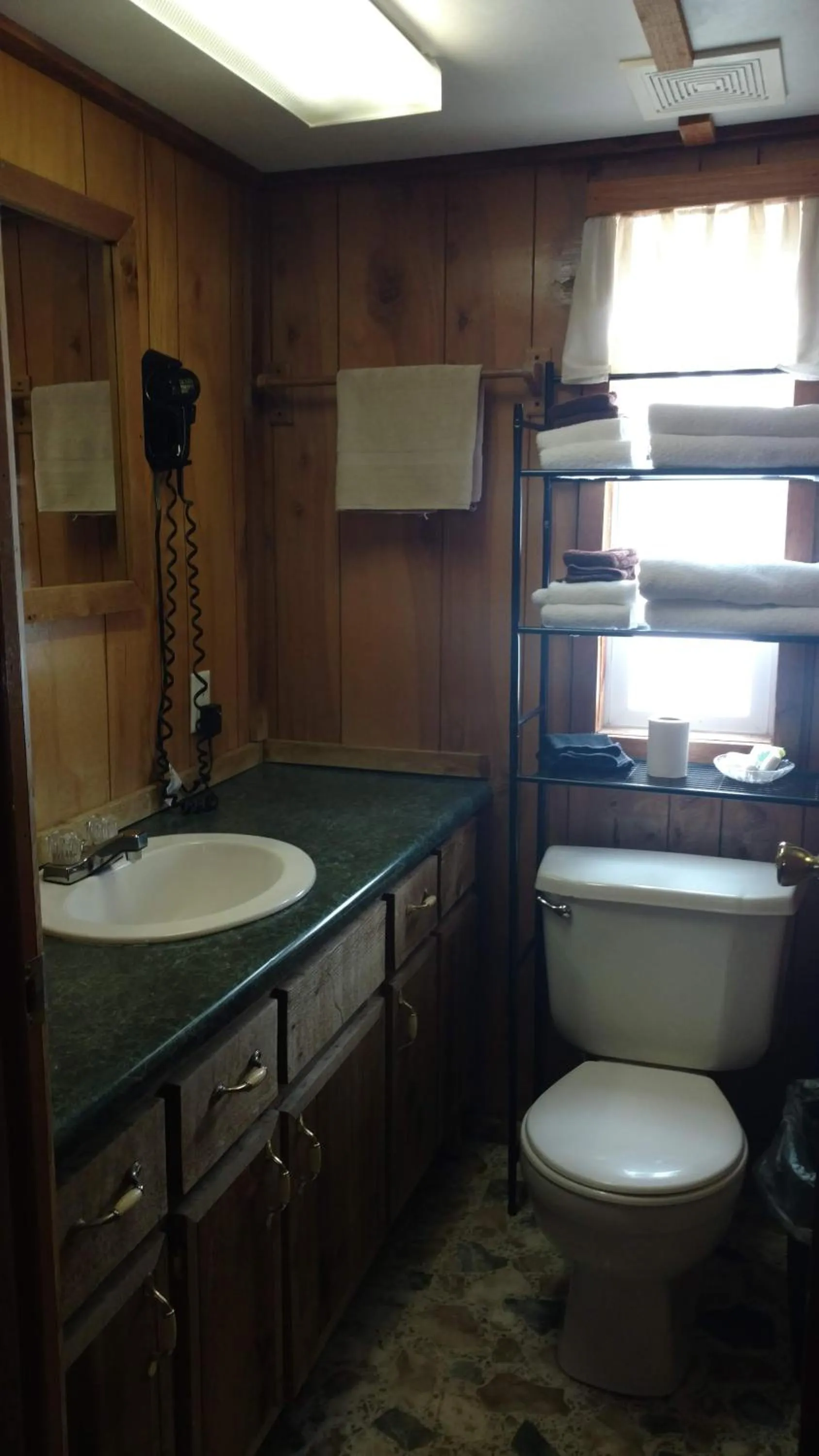 Toilet in Chama River Bend Lodge