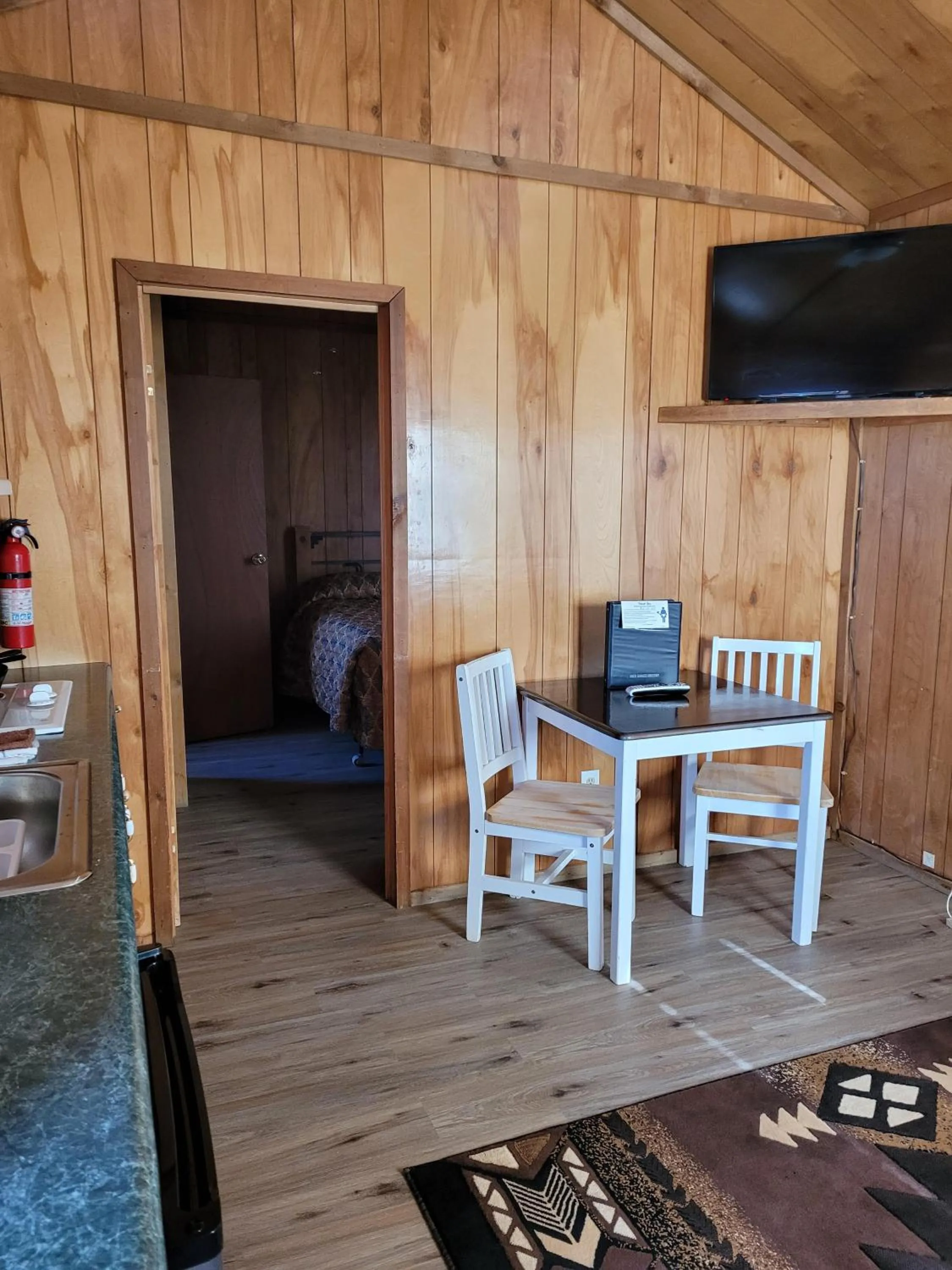 Seating area in Chama River Bend Lodge