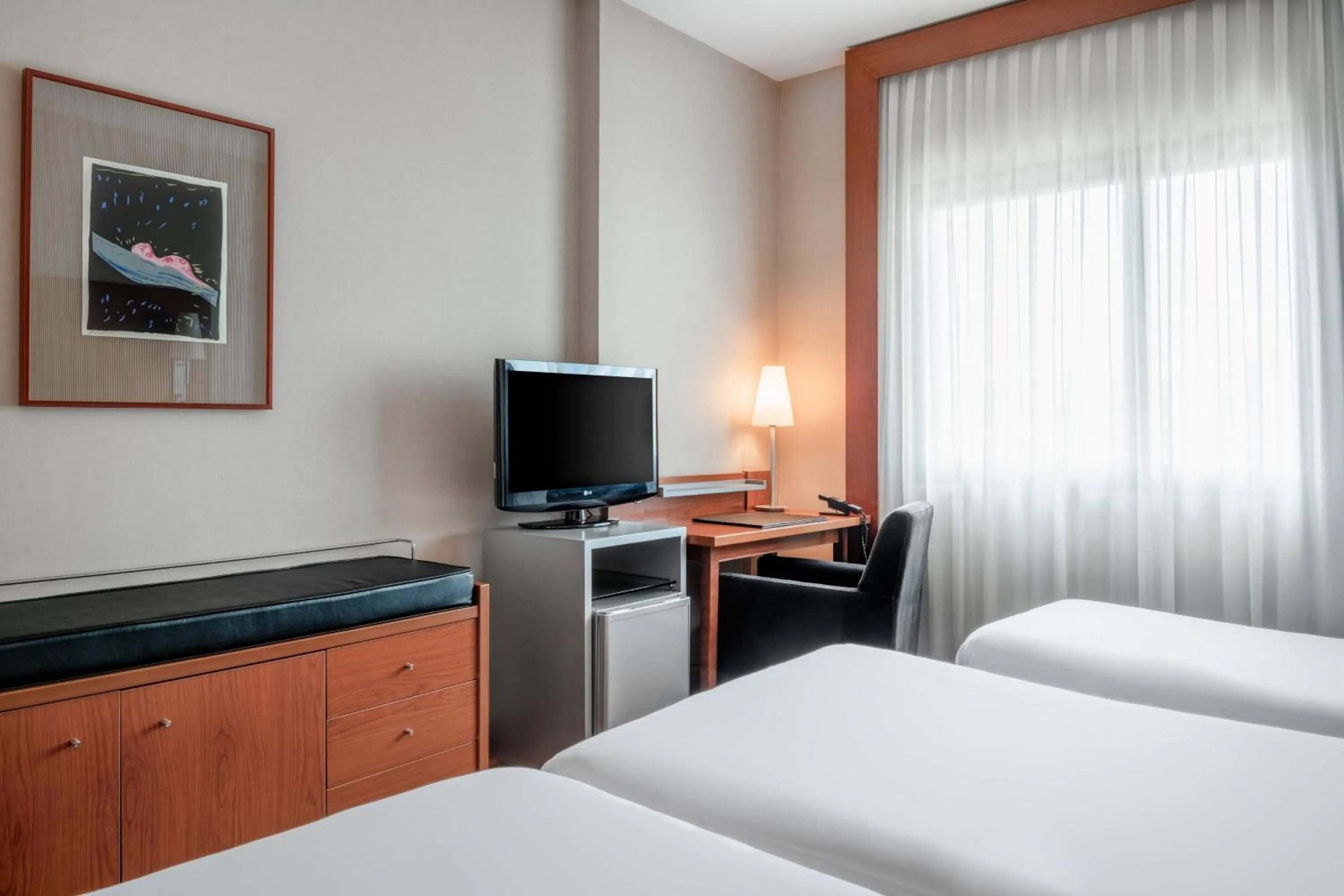 Photo of the whole room, Bed in AC Hotel A Coruña by Marriott