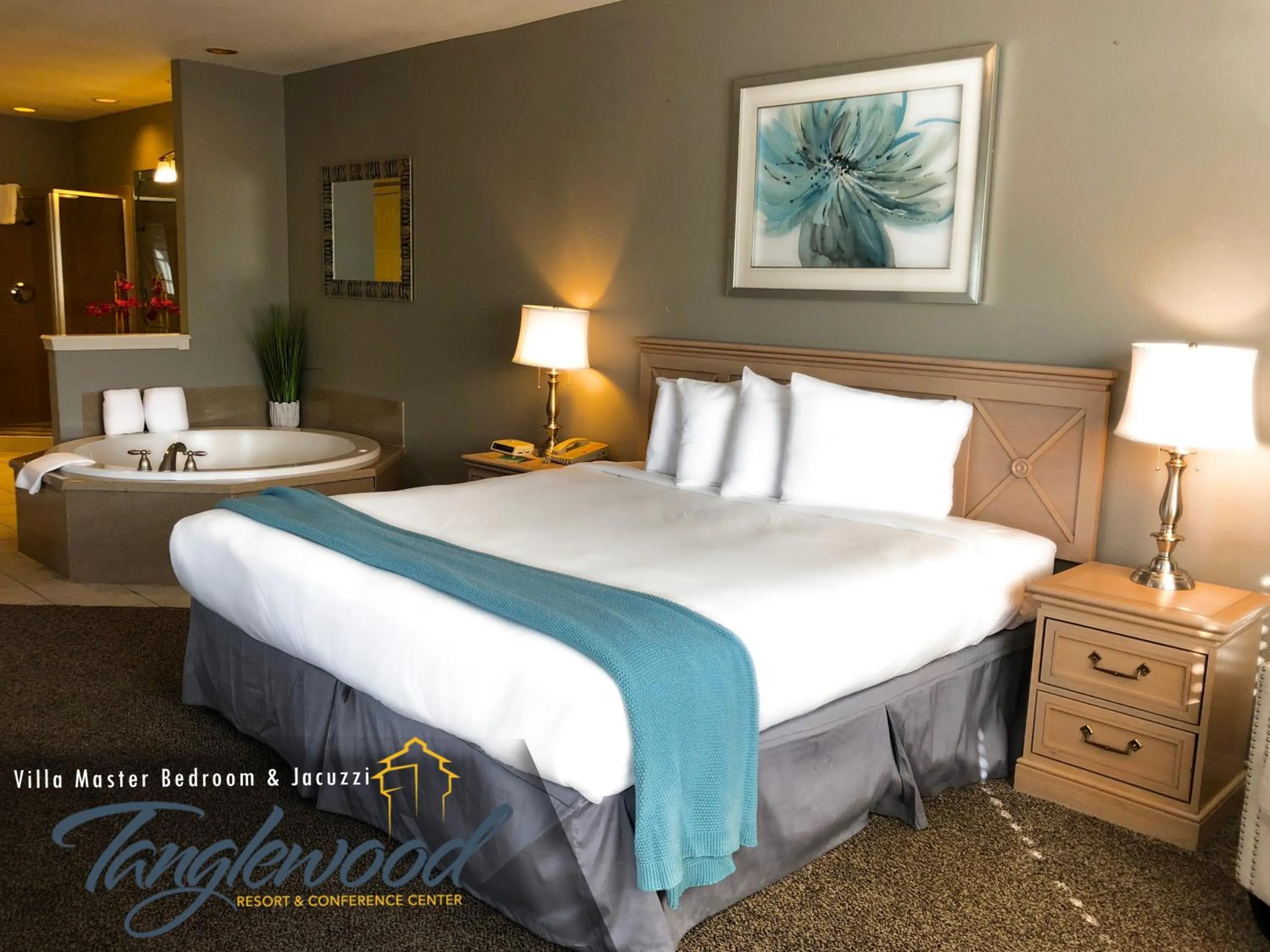 Bed in Tanglewood Resort on Lake Texoma, an Ascend Collection Resort